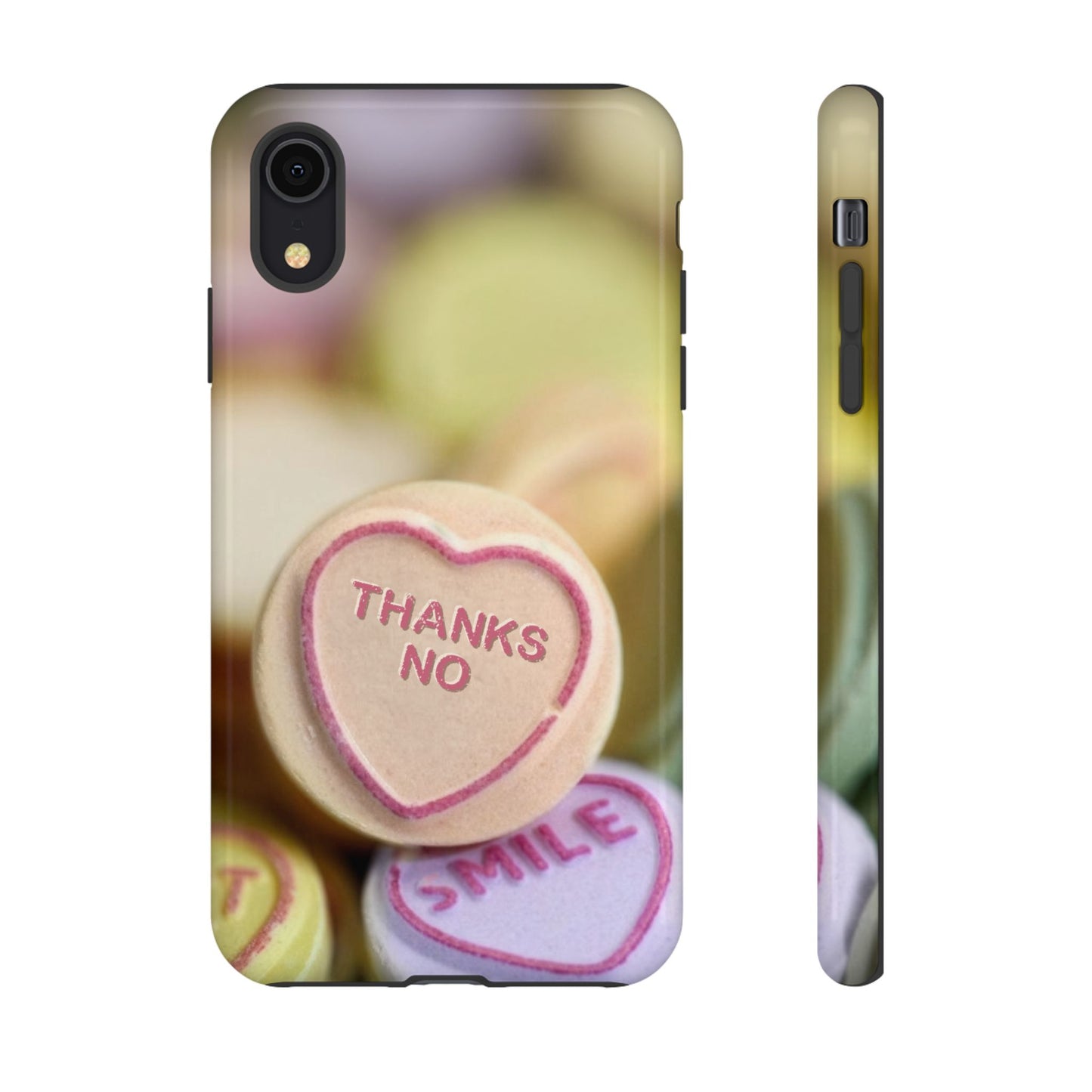 Personalised Love Heart Tough Case for Apple iPhone, Samsung Galaxy and Google Pixel.