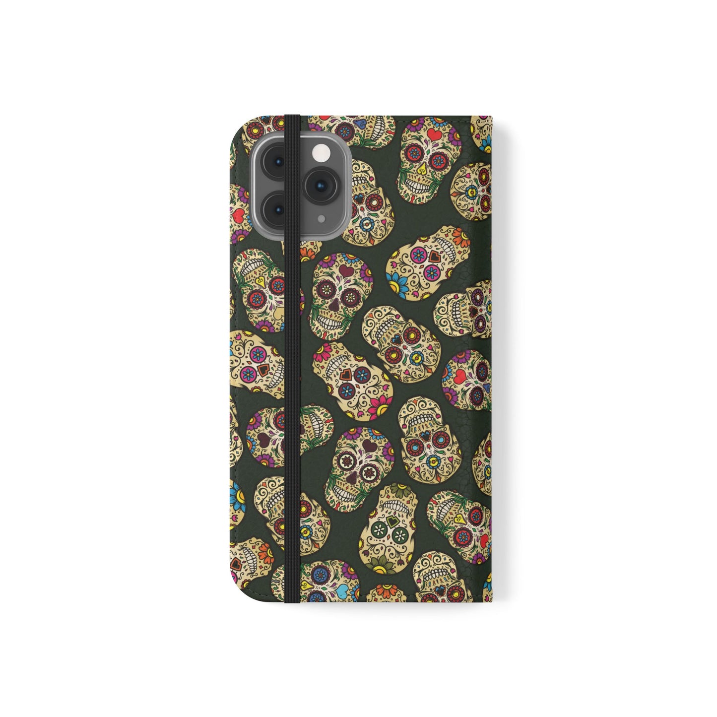 Sugar Skulls Flip Phone Case — Flip Wallet Cover