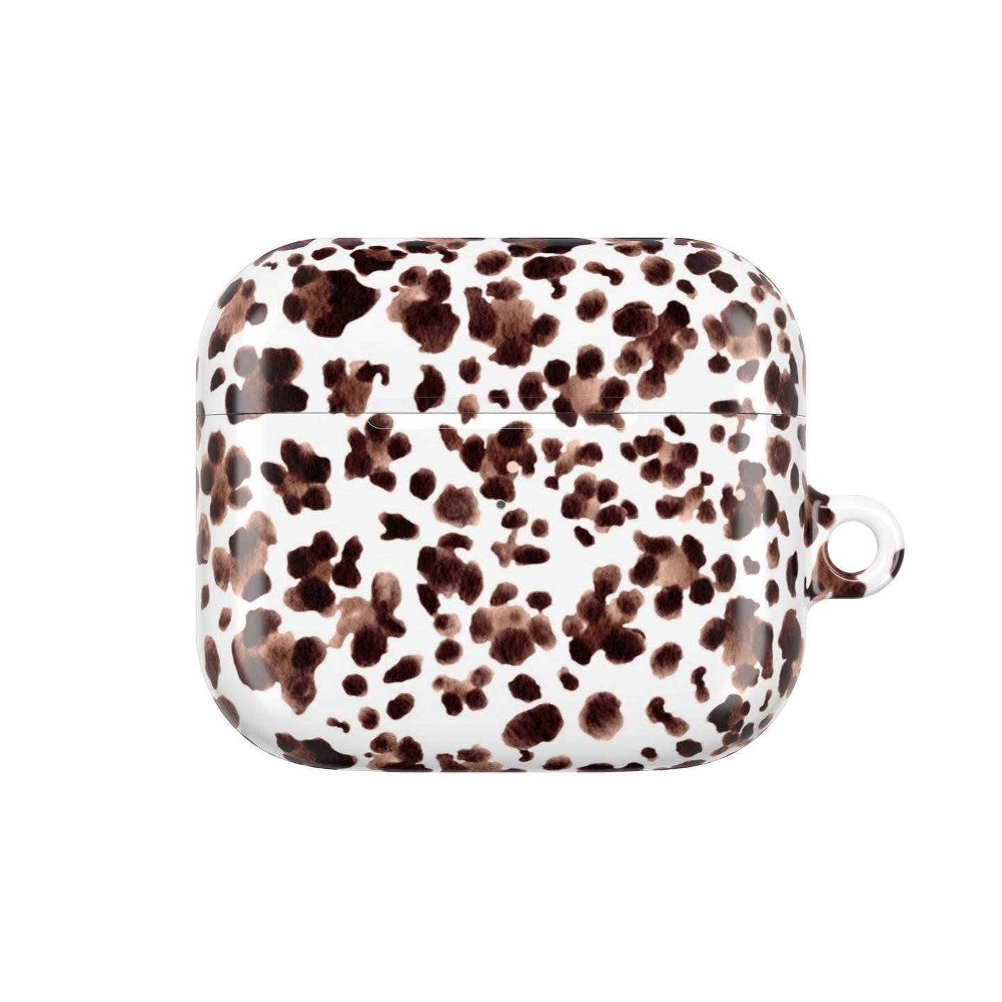 Leopard Print Watercolour AirPod Case — Brown Leopard Print Protective Cover