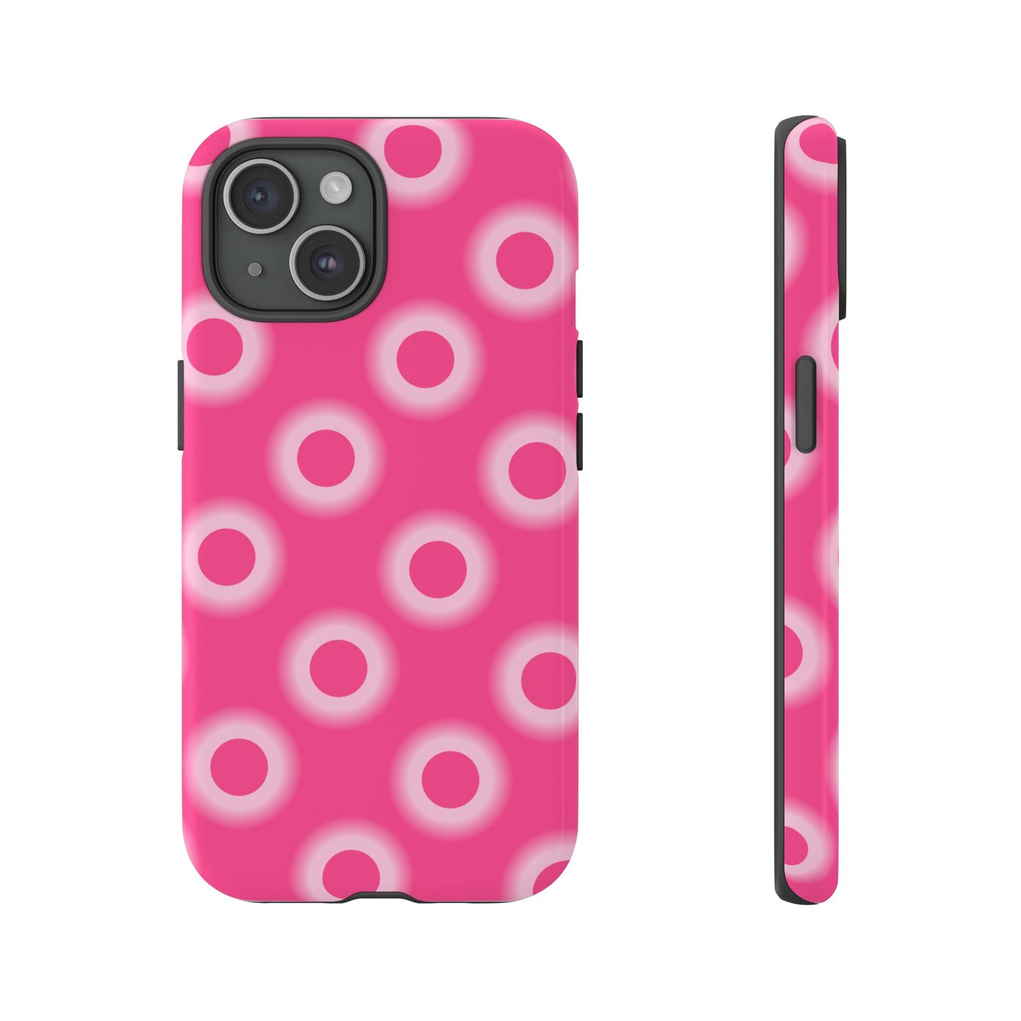 Pink Retro Dot Tough Phone Case