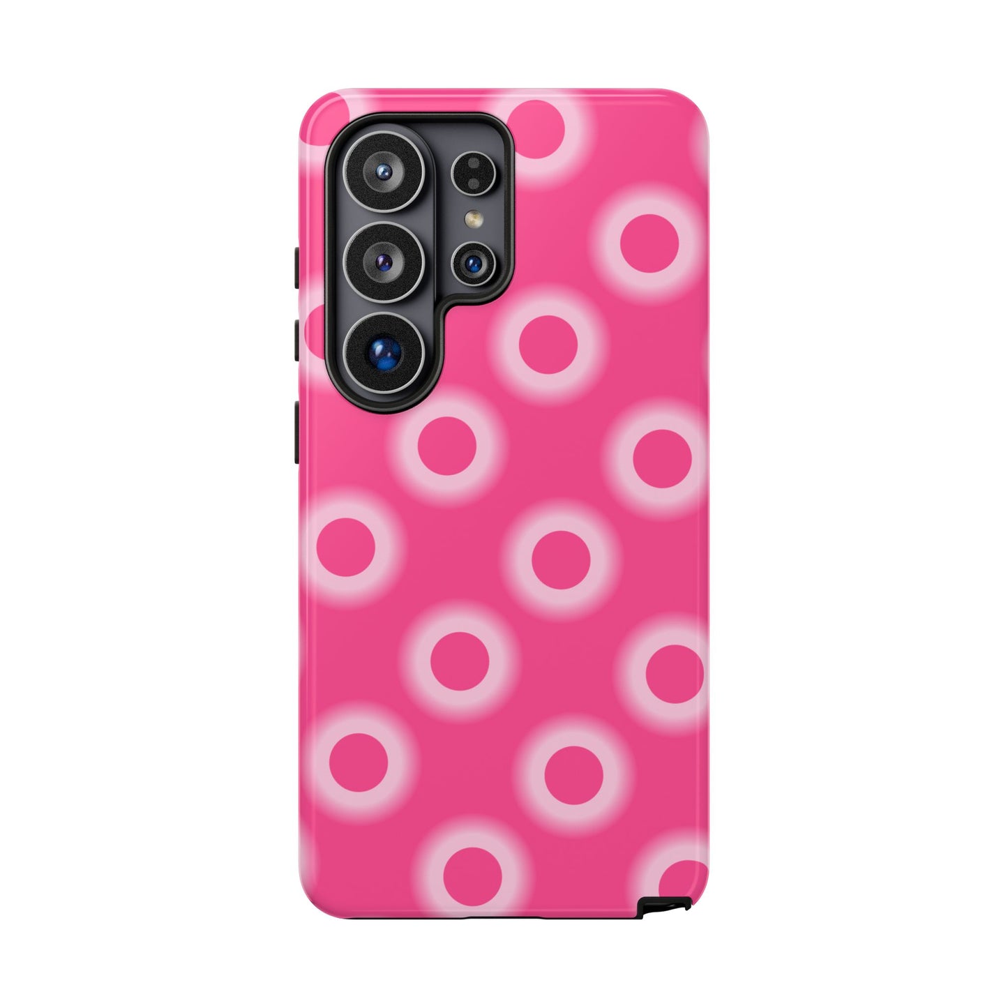 Pink Retro Dot Tough Phone Case