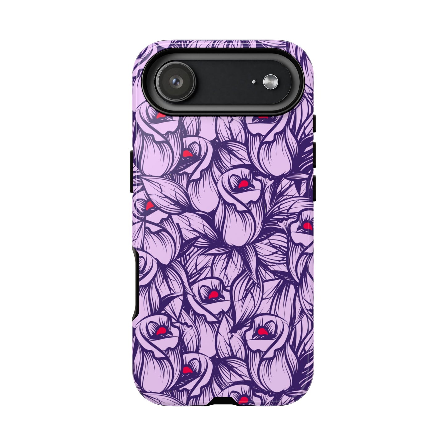 Botanical Floral Purple Rose Phone Case