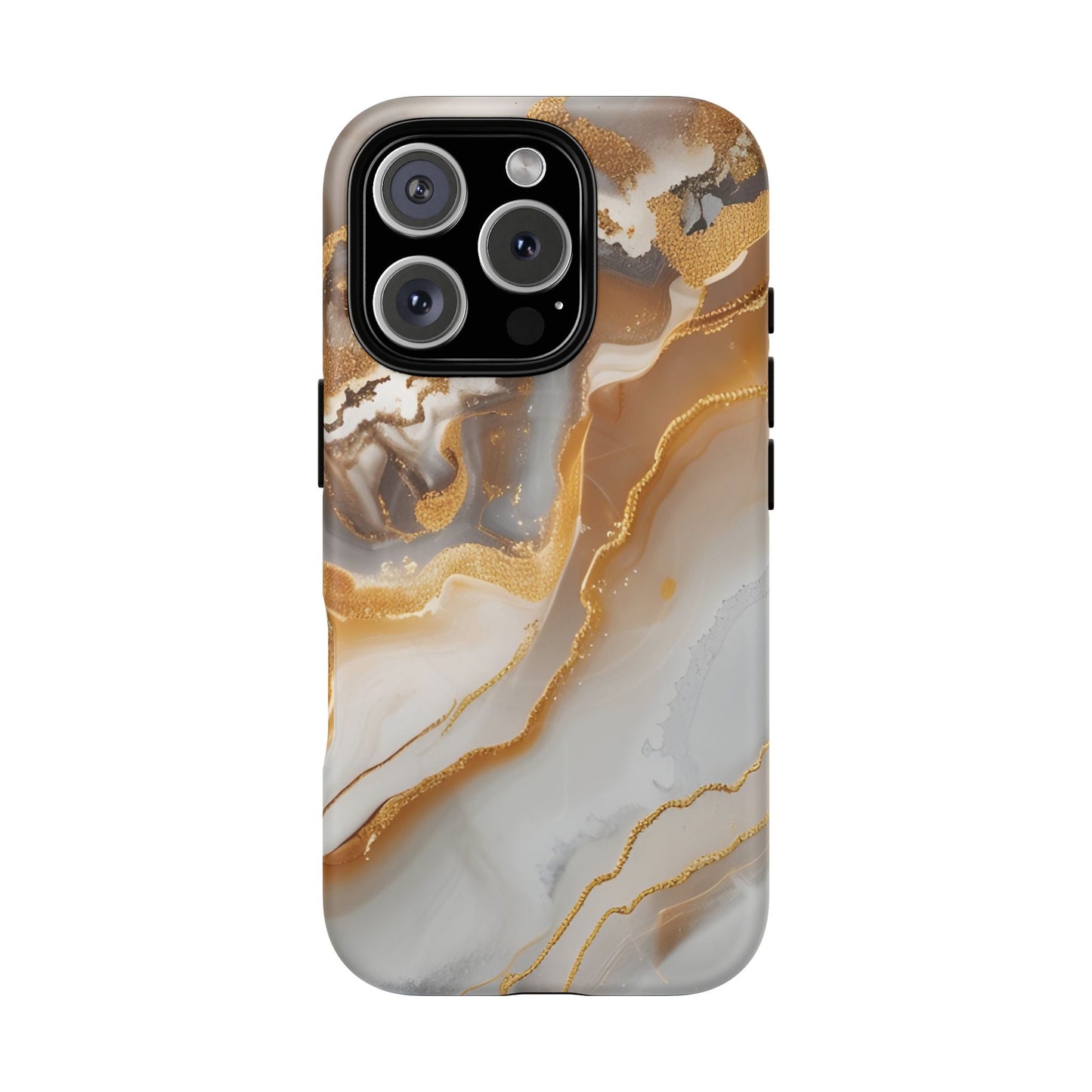 Marble and Gold Magnetic Phone Case — Marble and Gold Tough Protective MagSafe Case