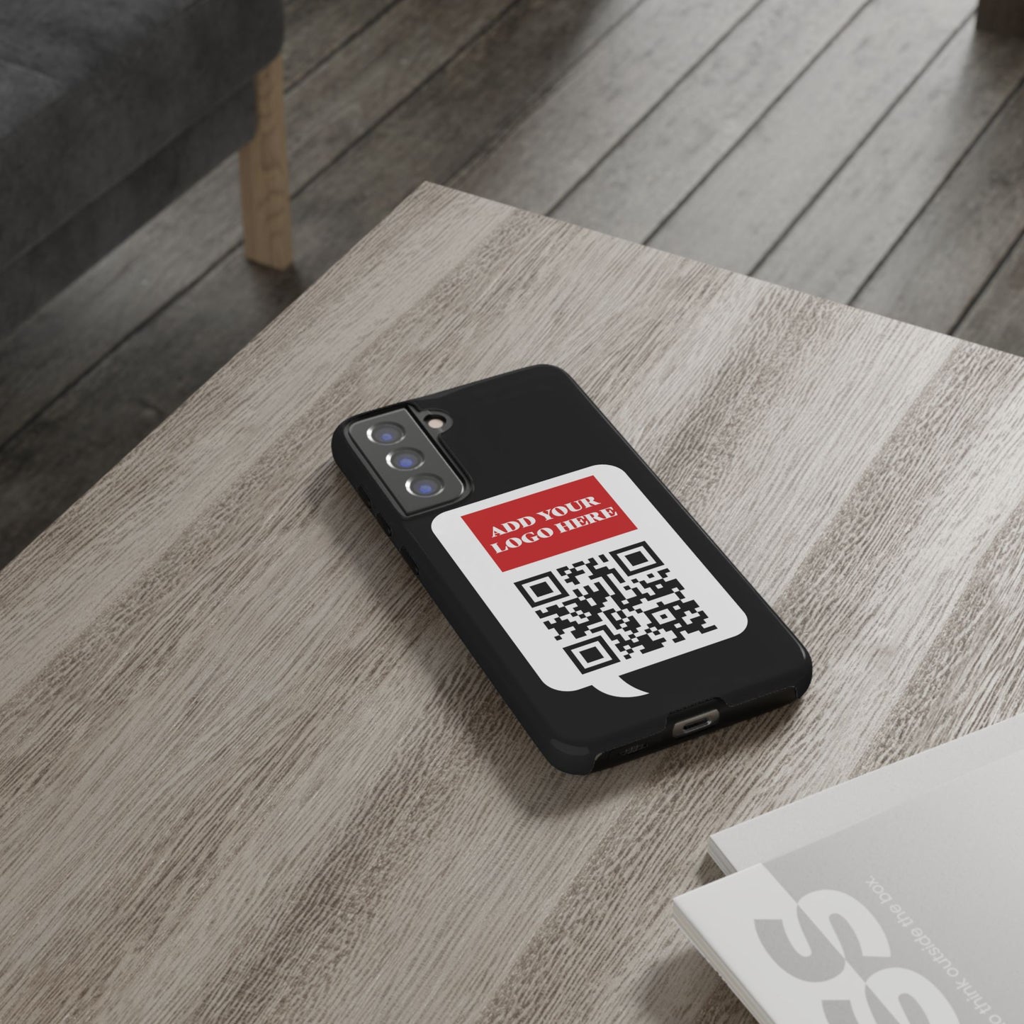 Custom QR Code and Logo Tough Phone Case — Contact Case