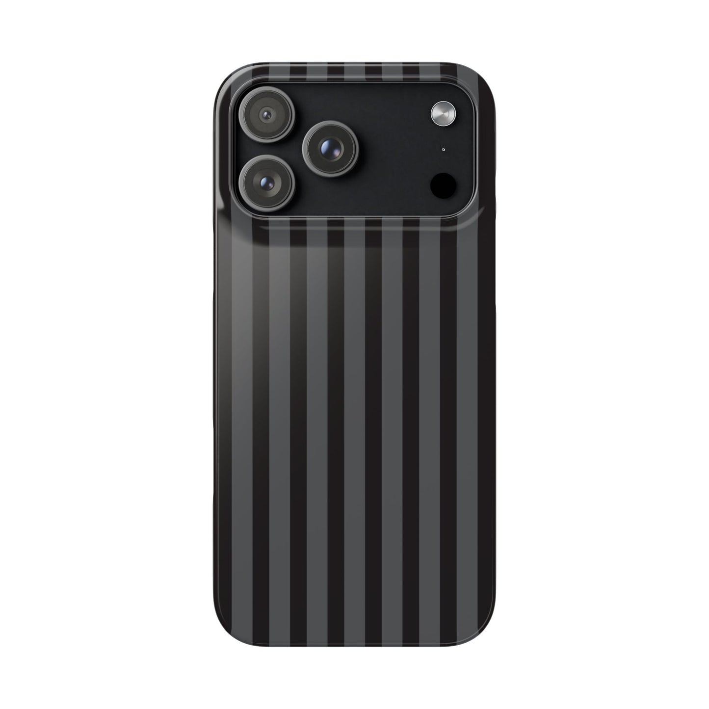 Black Vertical Stripe Snap Phone Case – Slim Protective Cover