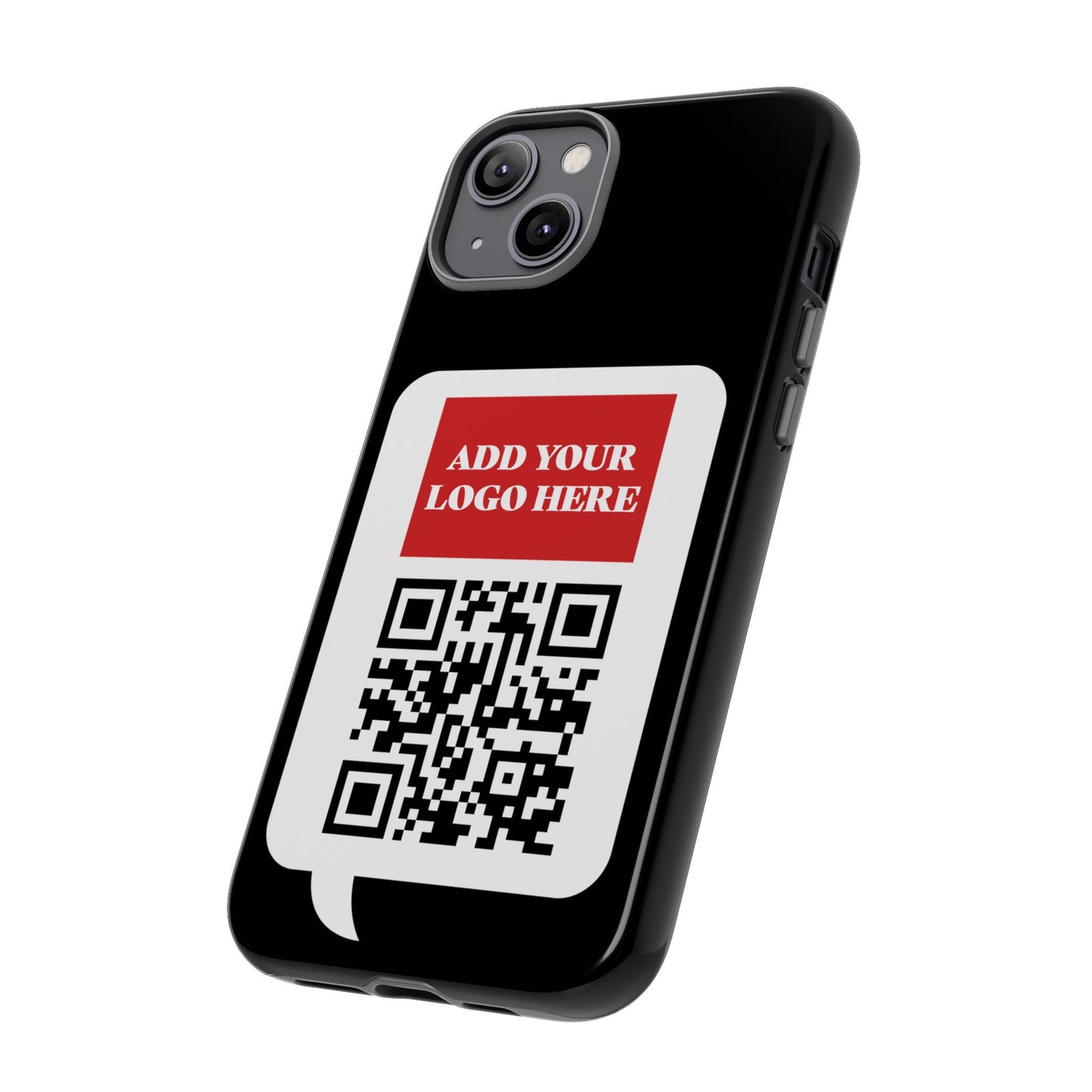 Custom QR Code and Logo Tough Phone Case — Contact Case