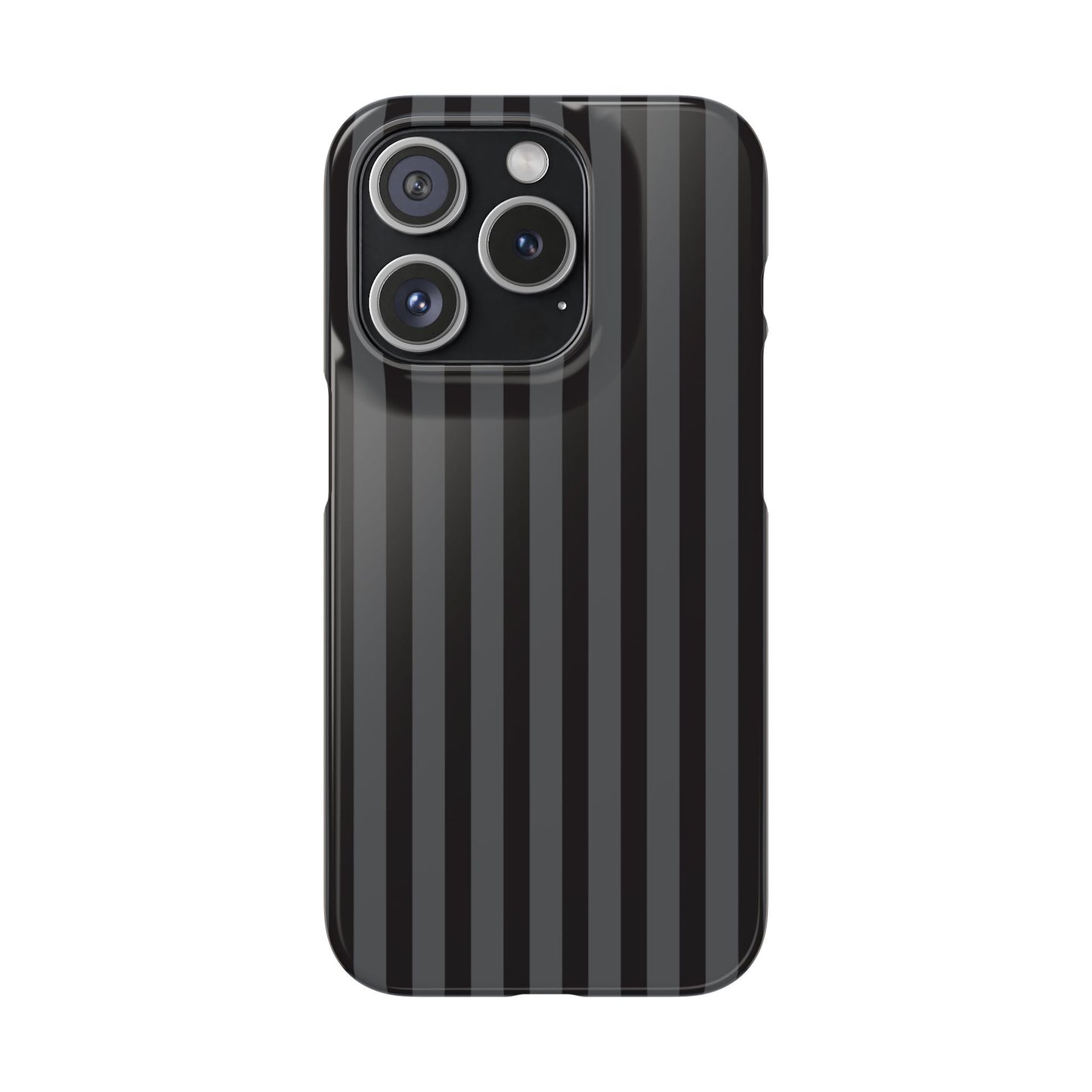 Black Vertical Stripe Snap Phone Case – Slim Protective Cover