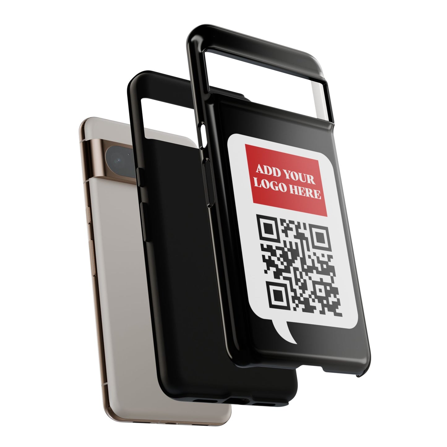 Custom QR Code and Logo Tough Phone Case — Contact Case