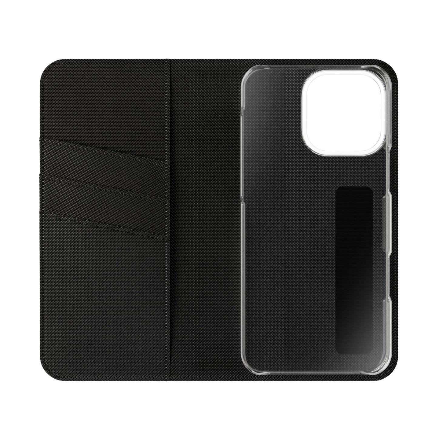 Pinstripe Flip Phone Case — Wallet Folio with Card Slots