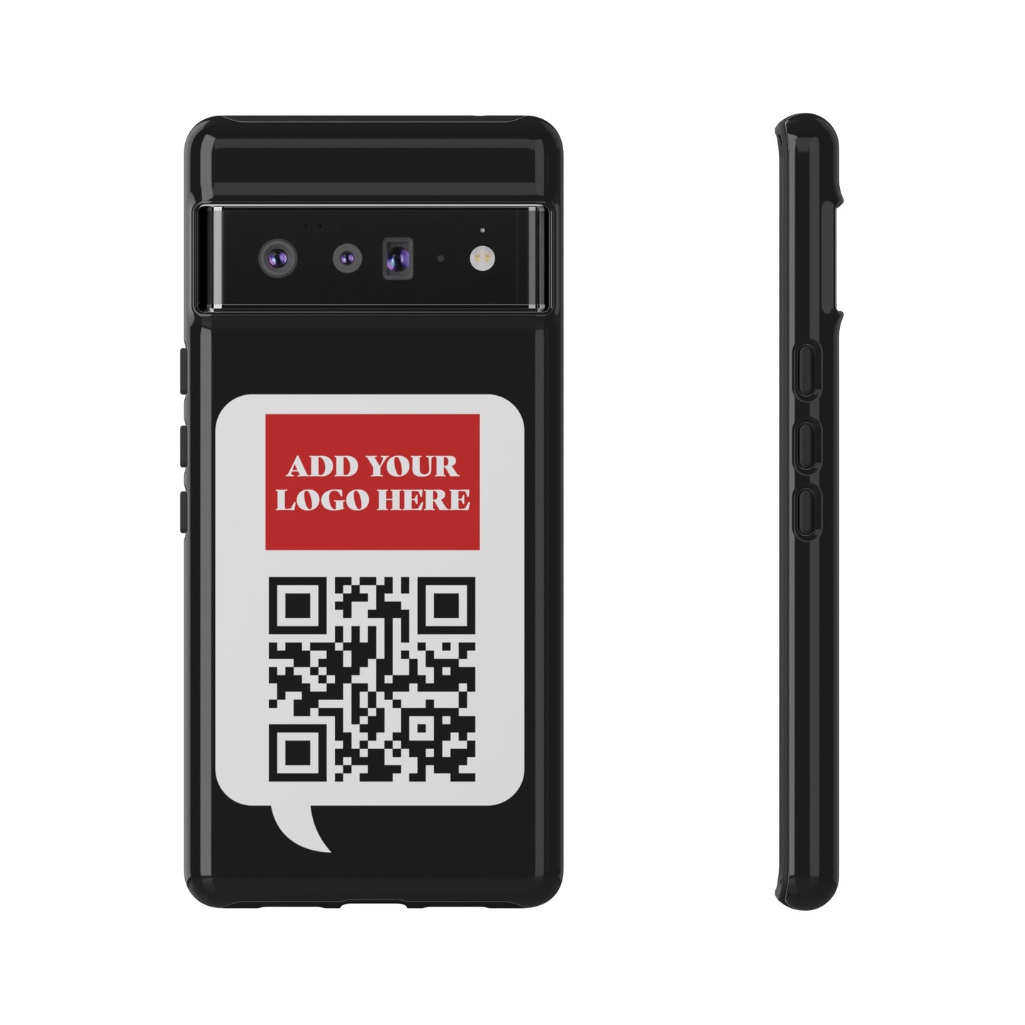 Custom QR Code and Logo Tough Phone Case — Contact Case