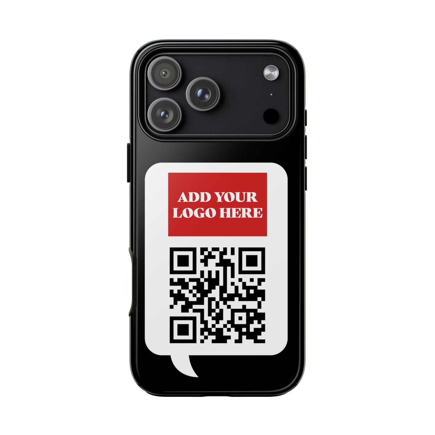 Custom QR Code and Logo Tough Phone Case — Contact Case