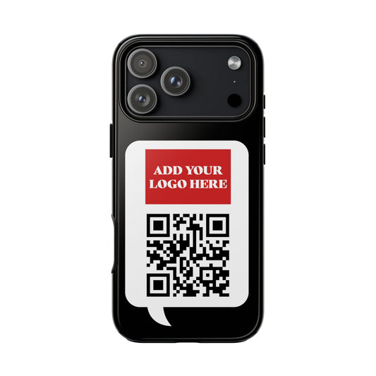 Custom QR Code and Logo Tough Phone Case — Contact Case
