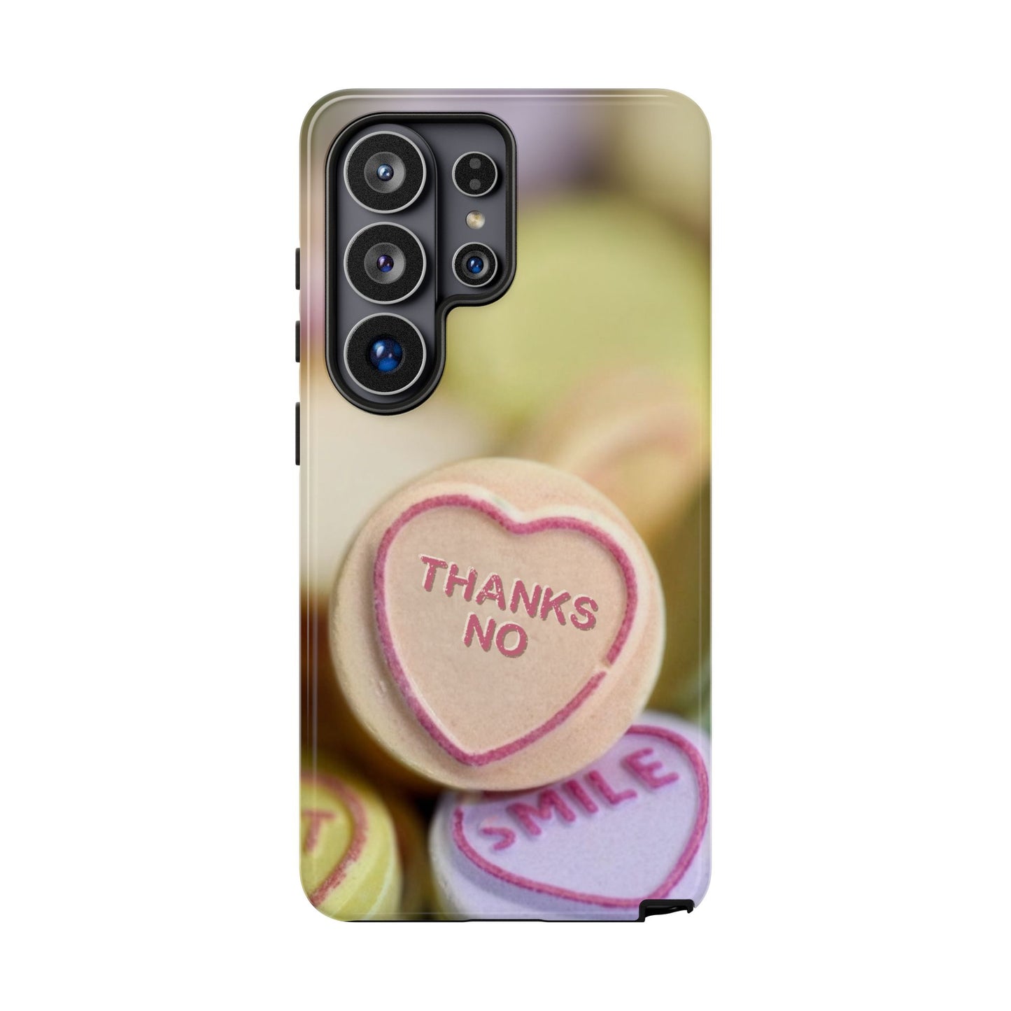 Personalised Love Heart Tough Case for Apple iPhone, Samsung Galaxy and Google Pixel.