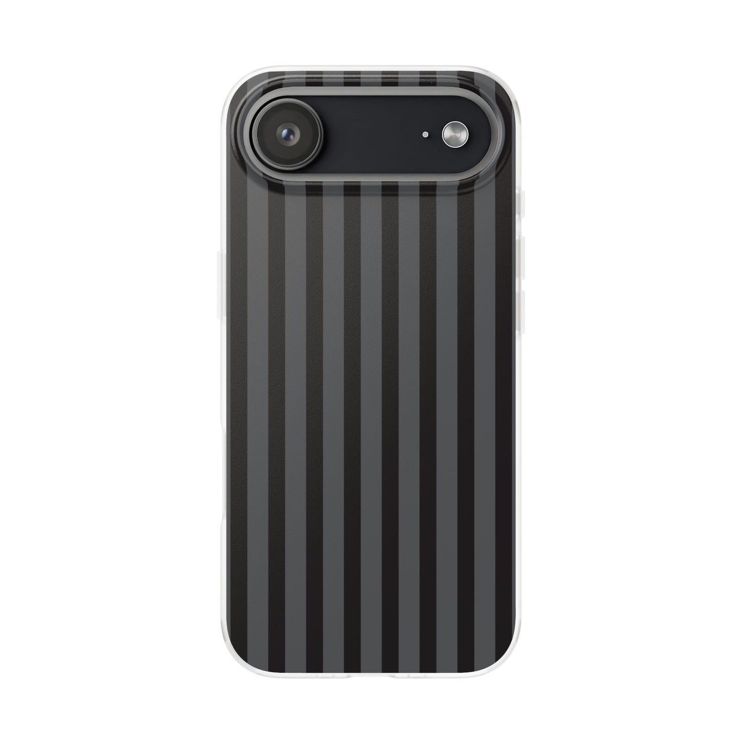 Black Stripe Flexible Phone Case for Apple iPhone, Samsung Galaxy.