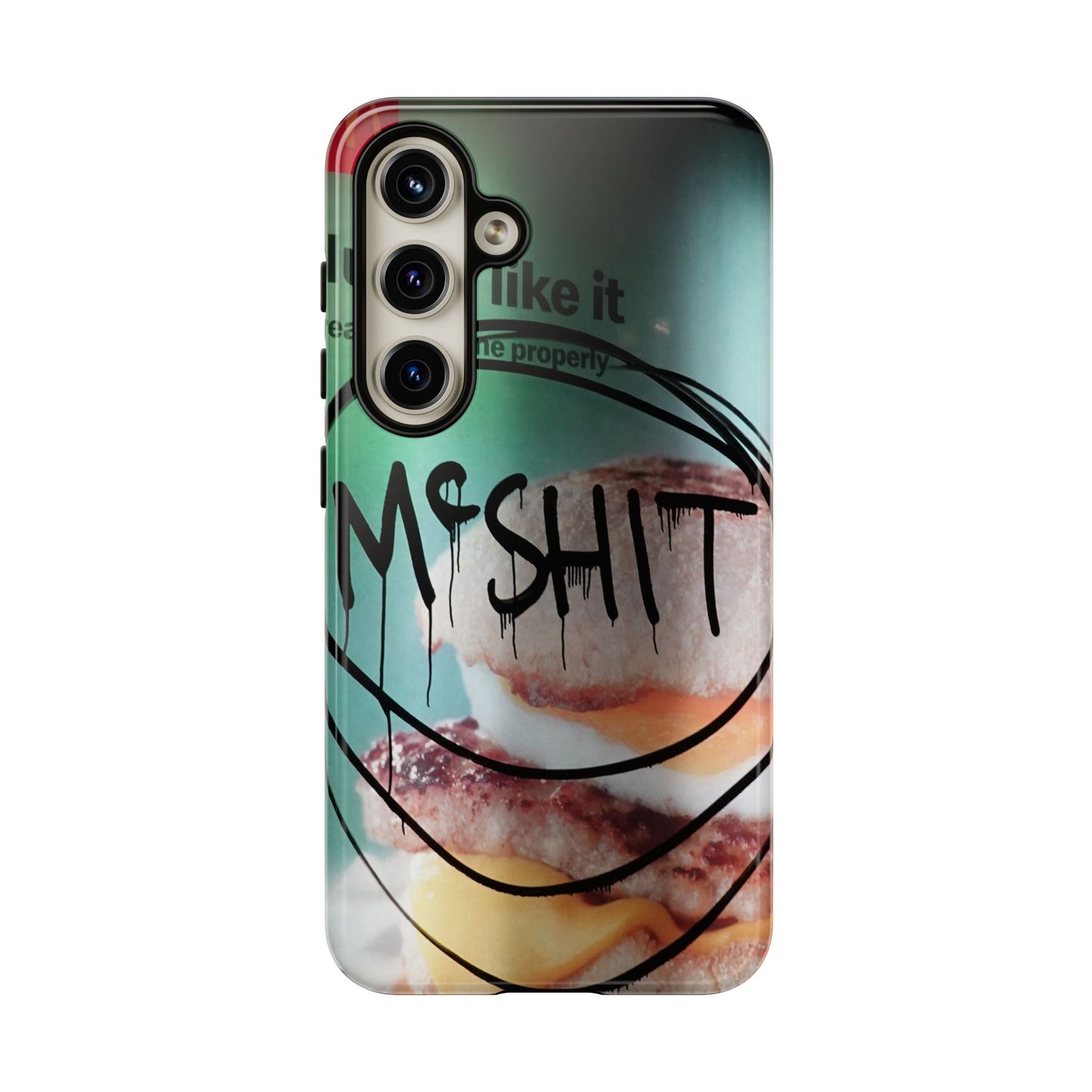 Phone Case — Grunge 'Misfit' Cheeseburger Design