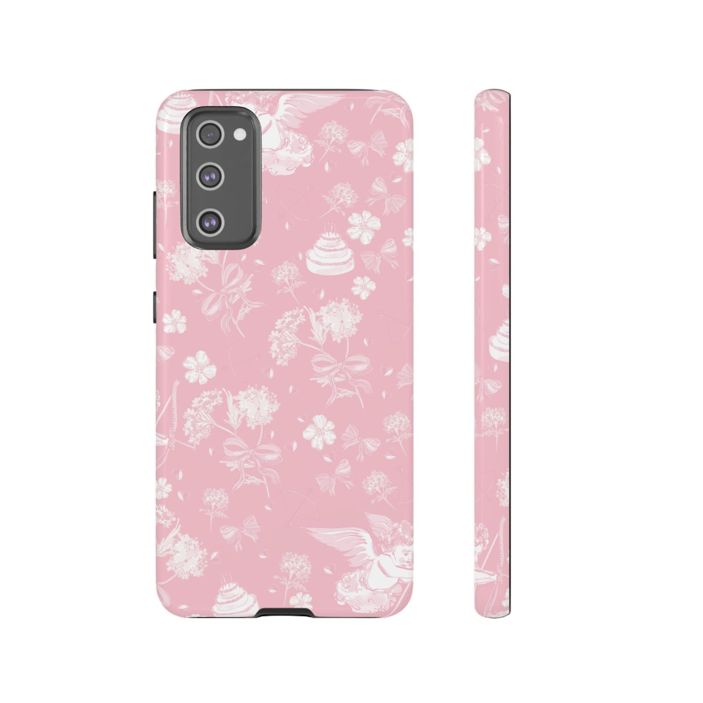 Floral Pink Tough Phone Case – Lightweight Protective Cover
