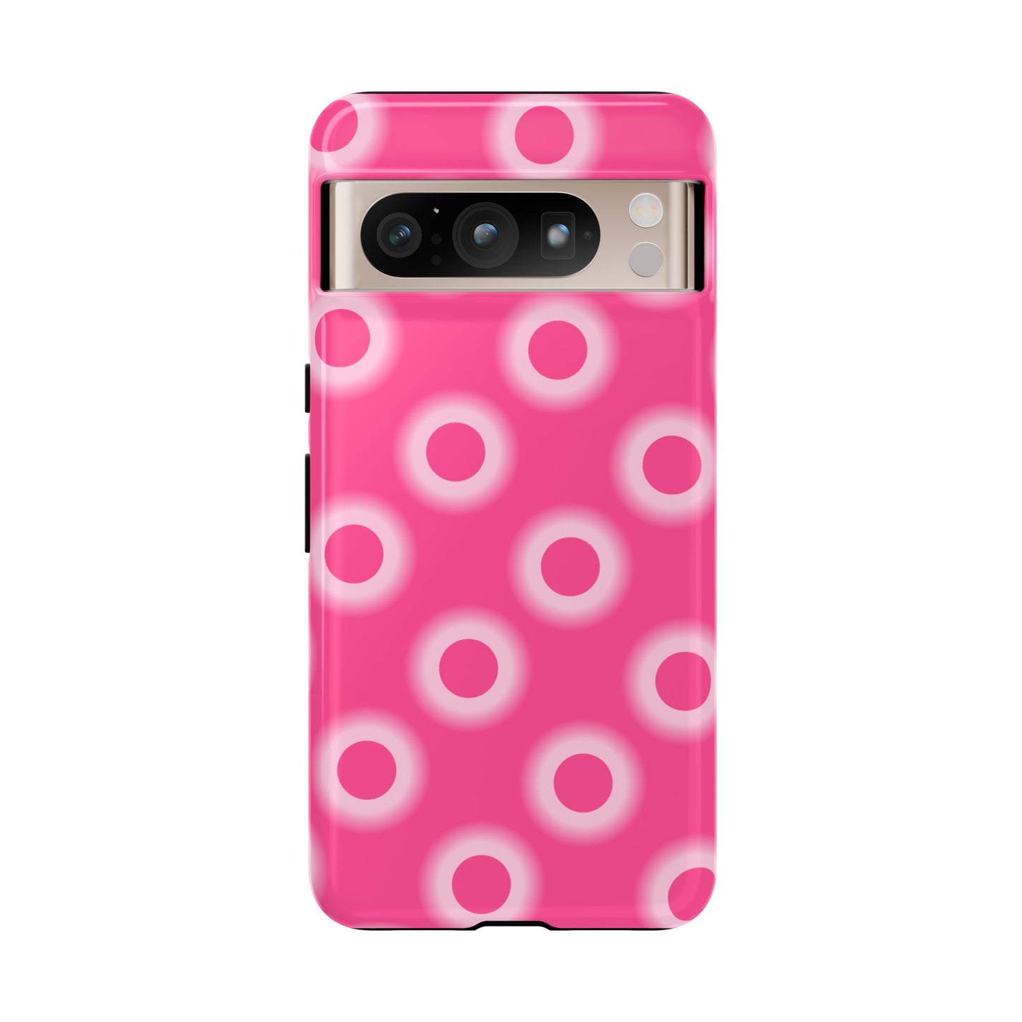 Pink Retro Dot Tough Phone Case