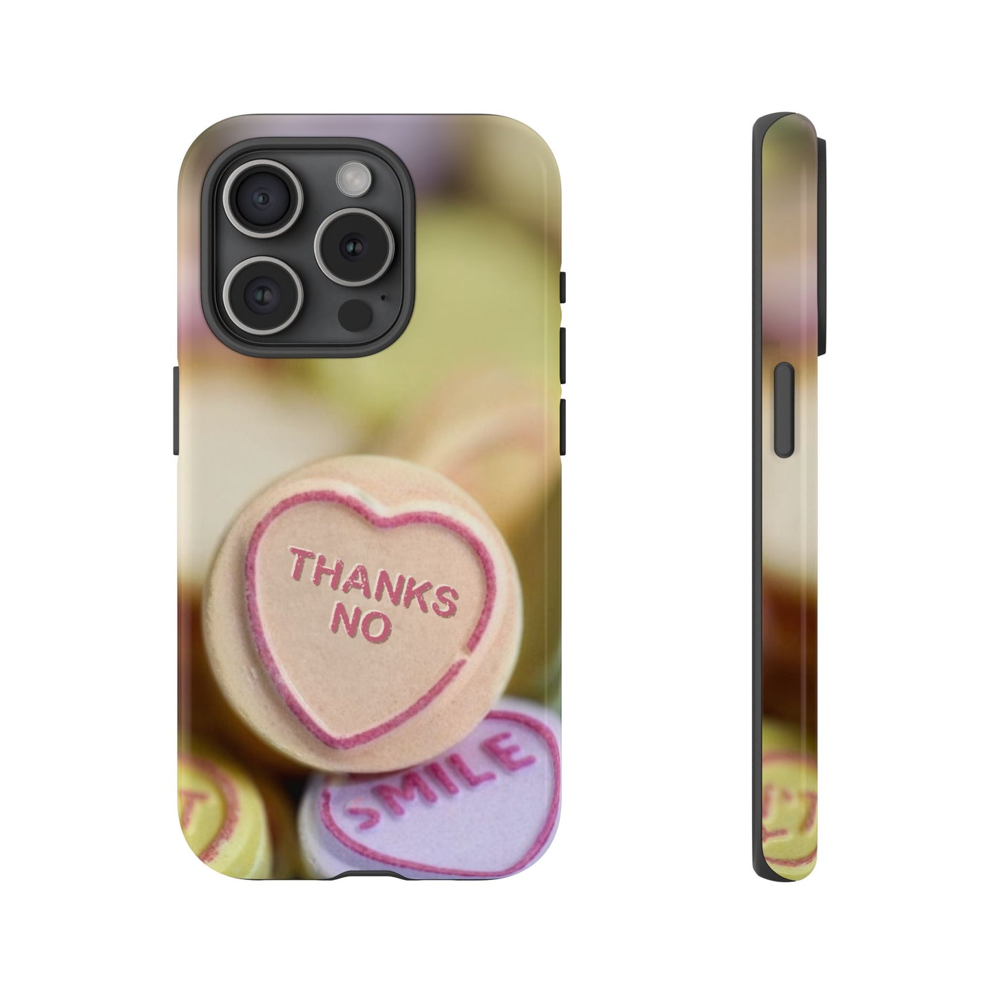 Personalised Love Heart Tough Case for Apple iPhone, Samsung Galaxy and Google Pixel.