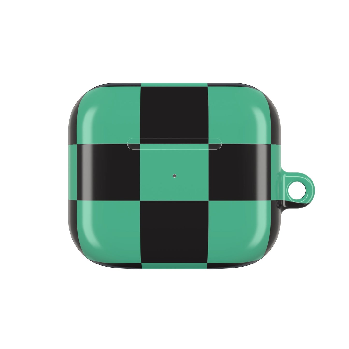 Tanjiro Green and Black Chequered AirPod Case — Protective Cover