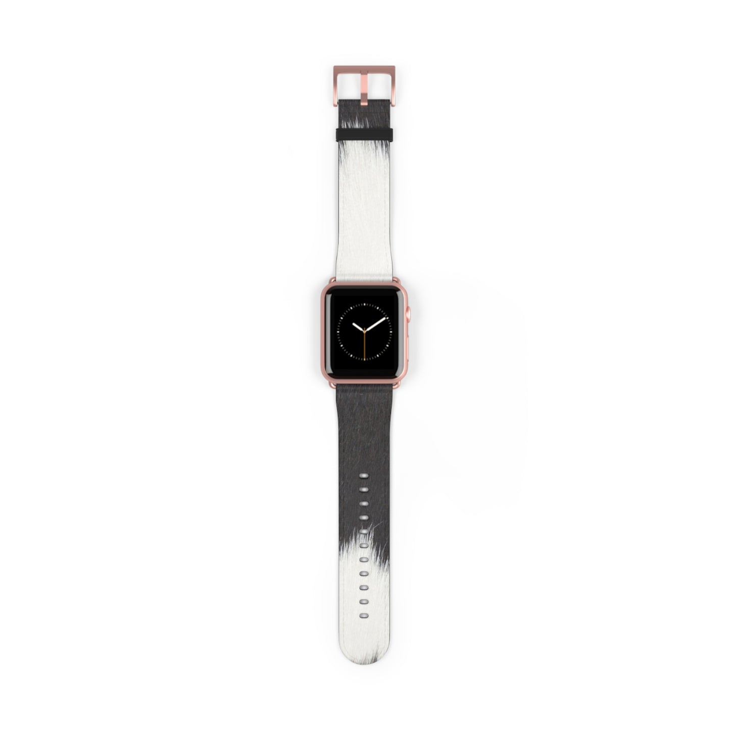 Cow Hide Watch Band for Apple Watch in faux-leather, luxury accessory with stainless steel buckle, everyday wear