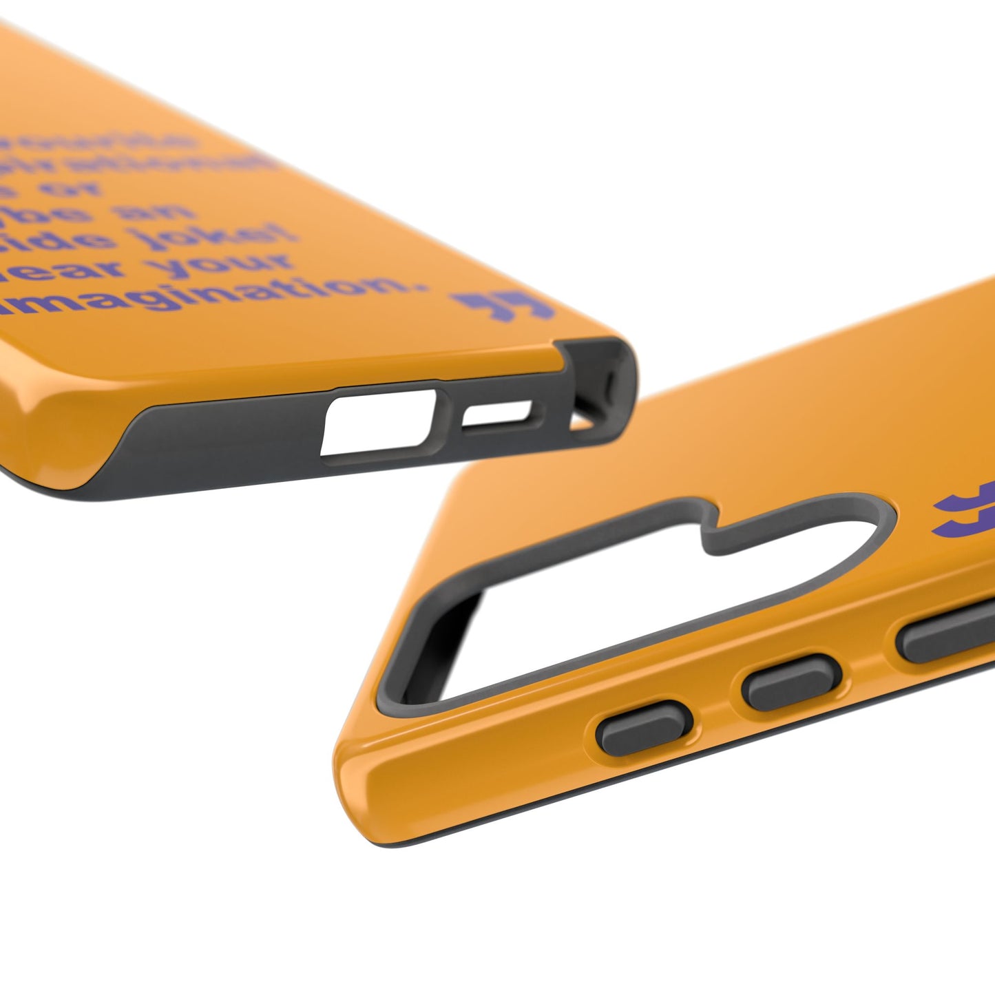 Quote Tough Phone Case — Customisable Inspirational Text Protective Cover for Apple iPhone, Samsung Galaxy and Google Pixel.