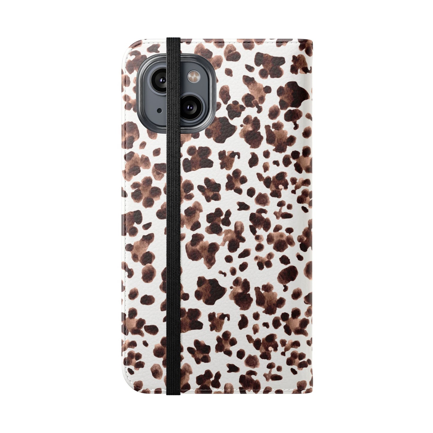Leopard Print Flip Phone Case — Cardholder Wallet Flip Case