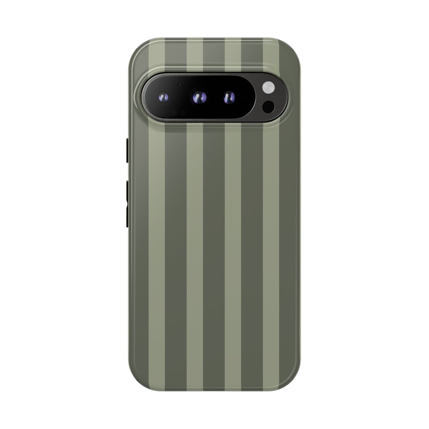 Olive Striped Tough Phone Case — Durable Military-Inspired Protective Cover
