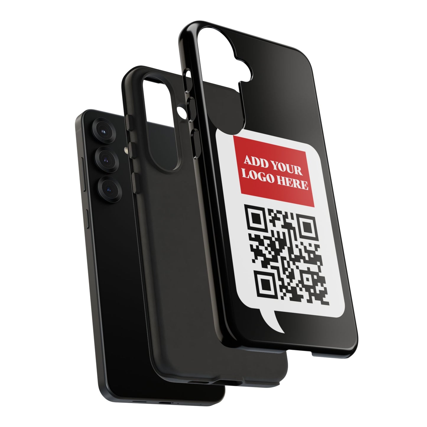 Custom QR Code and Logo Tough Phone Case — Contact Case