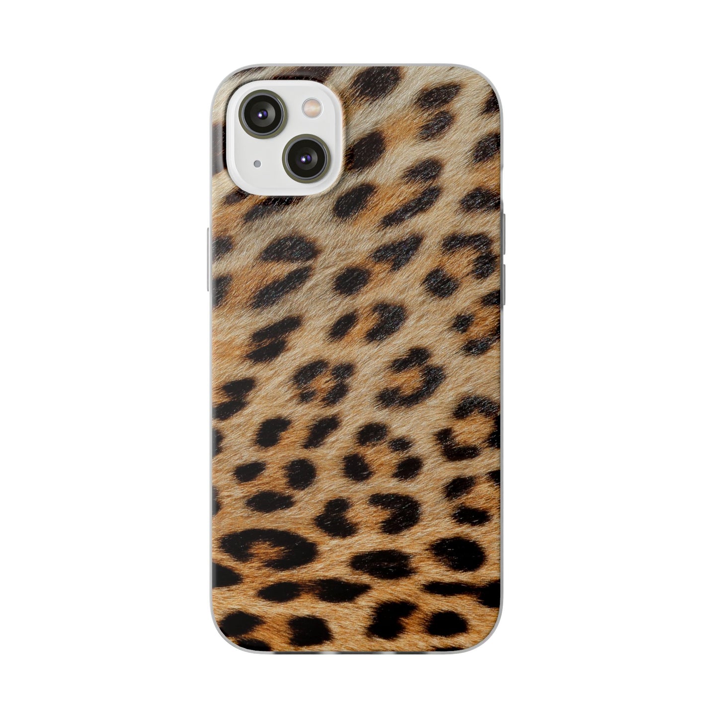 Leopard Print Flexi Phone Case — Soft-Touch Animal Print cover for Apple iPhone and Samsung Galaxy.