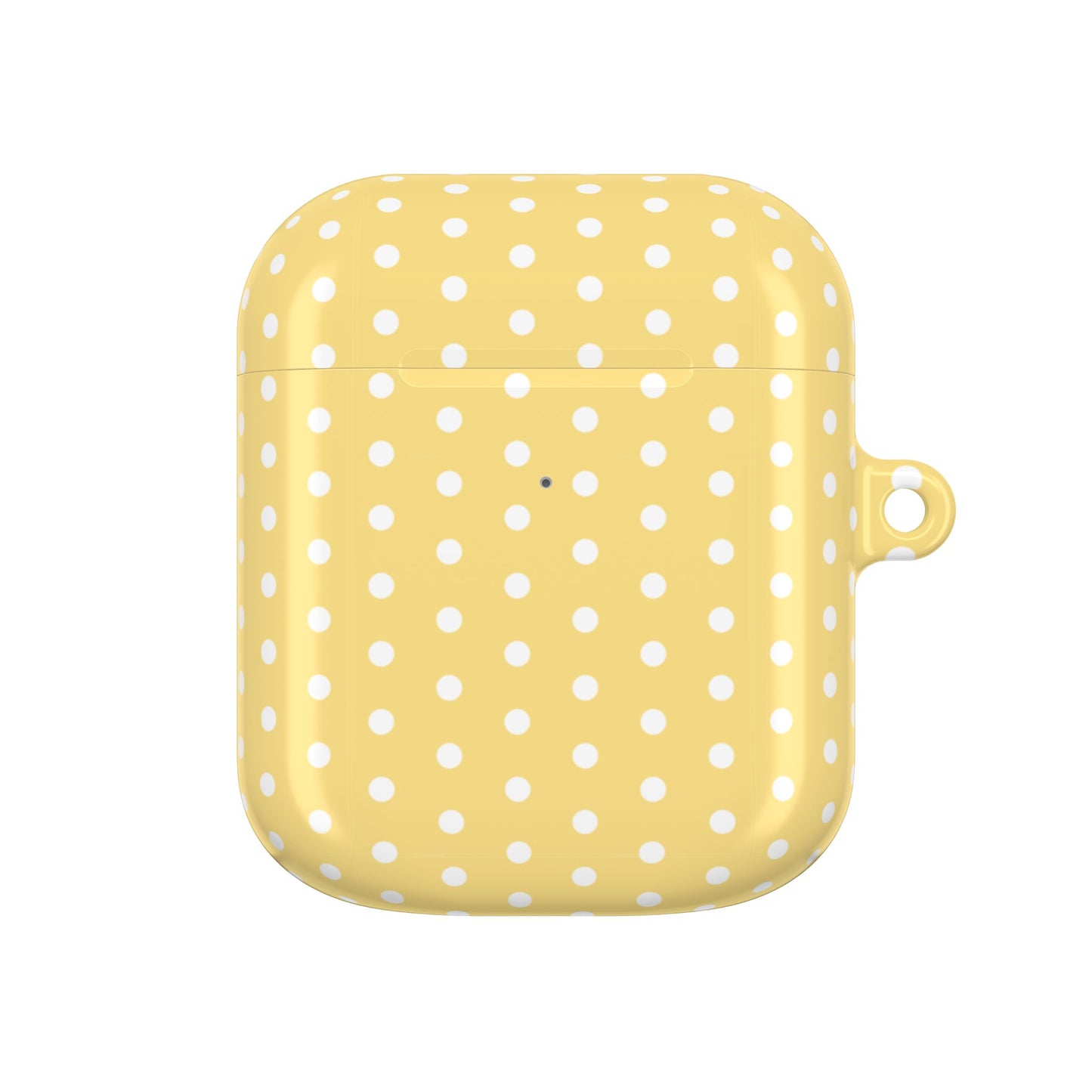 Yellow White Polka Dot AirPod Case — Classic Yellow White Polka Dot Protective Cover
