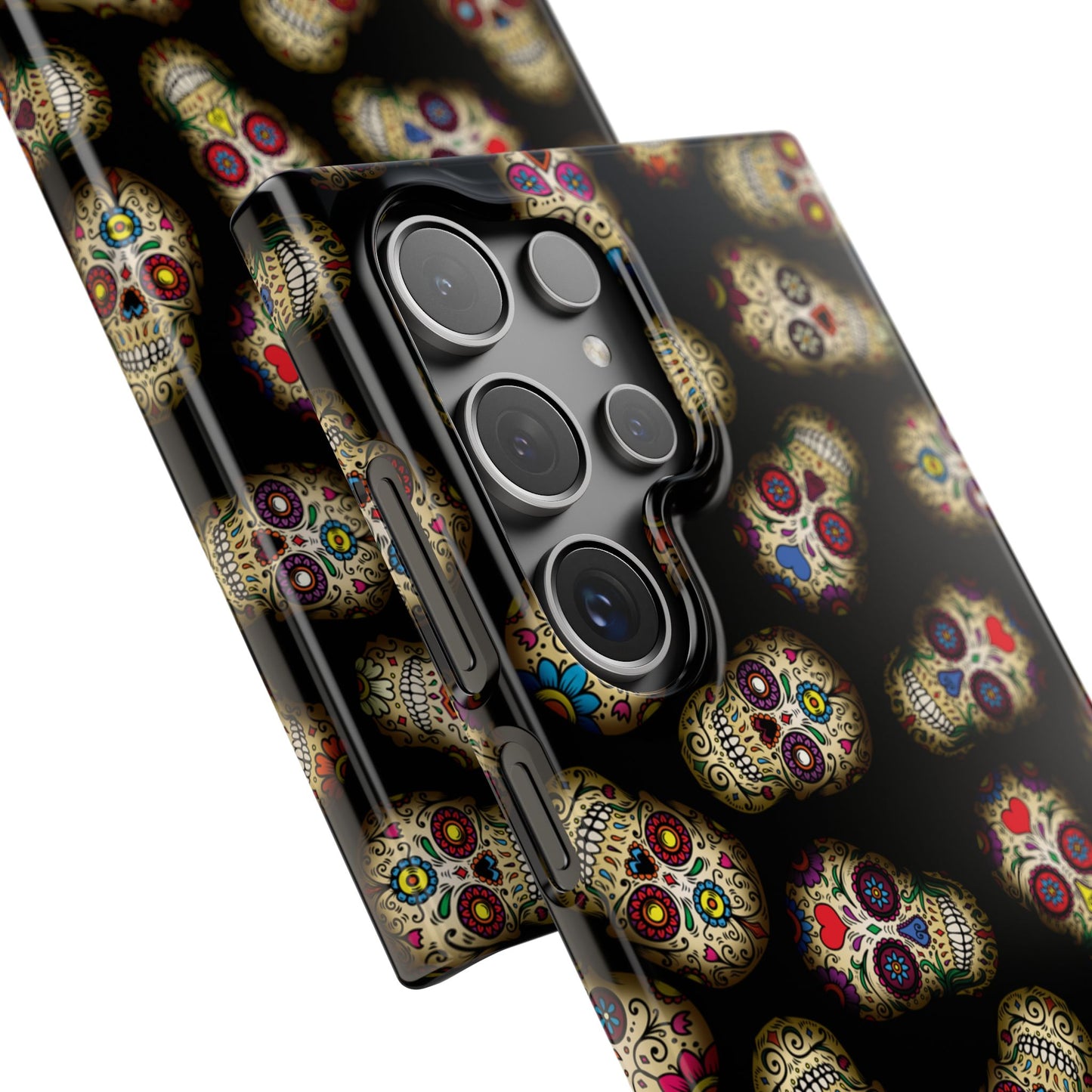 Sugar Skull — Day of the Dead Floral Slim Case for Apple iPhone, Samsung Galaxy and Google Pixel.