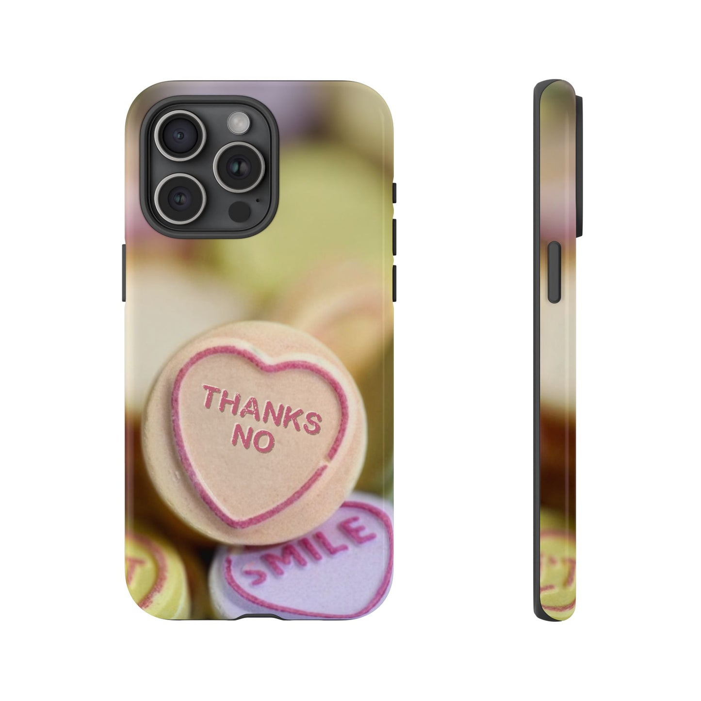 Personalised Love Heart Tough Case for Apple iPhone, Samsung Galaxy and Google Pixel.