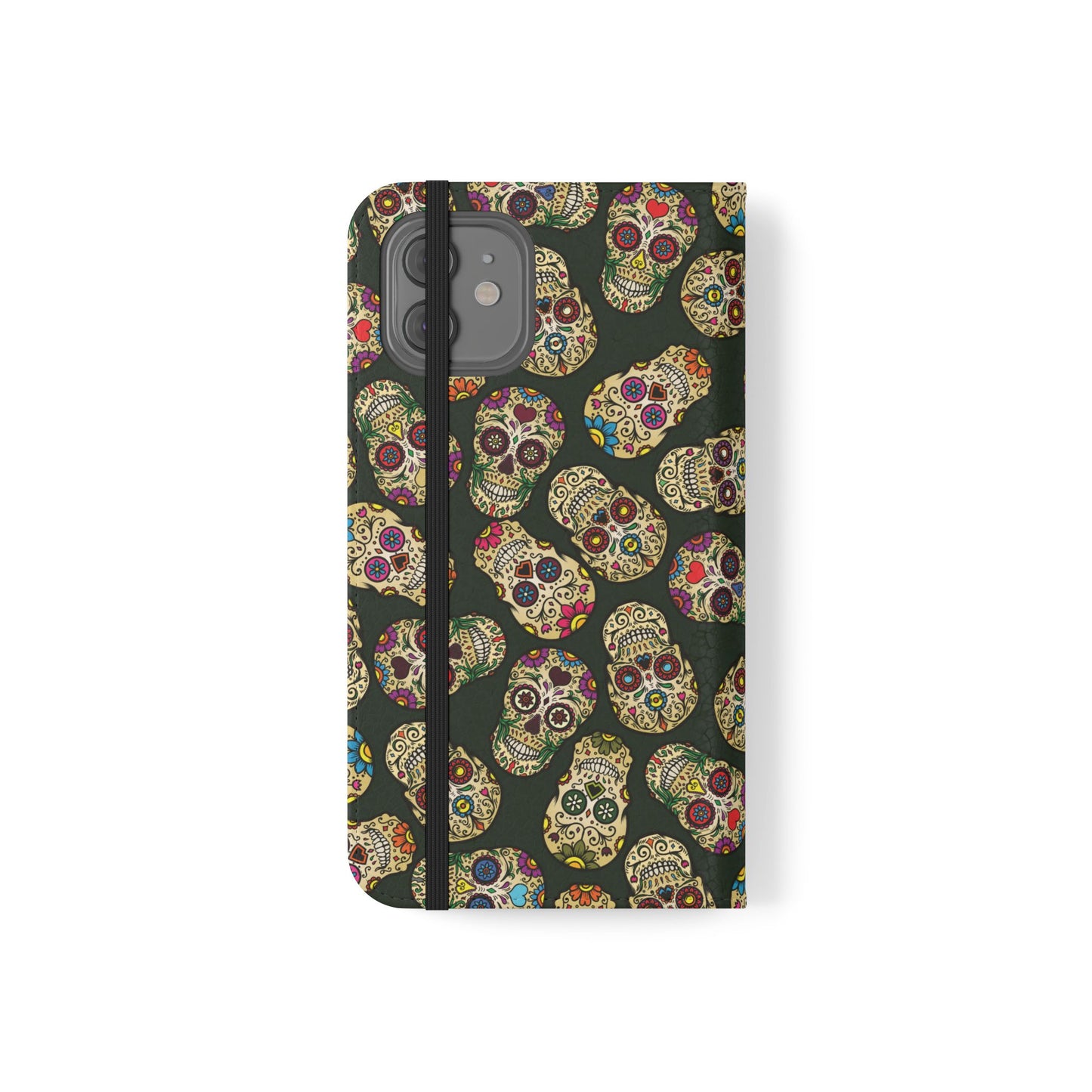 Sugar Skulls Flip Phone Case — Flip Wallet Cover