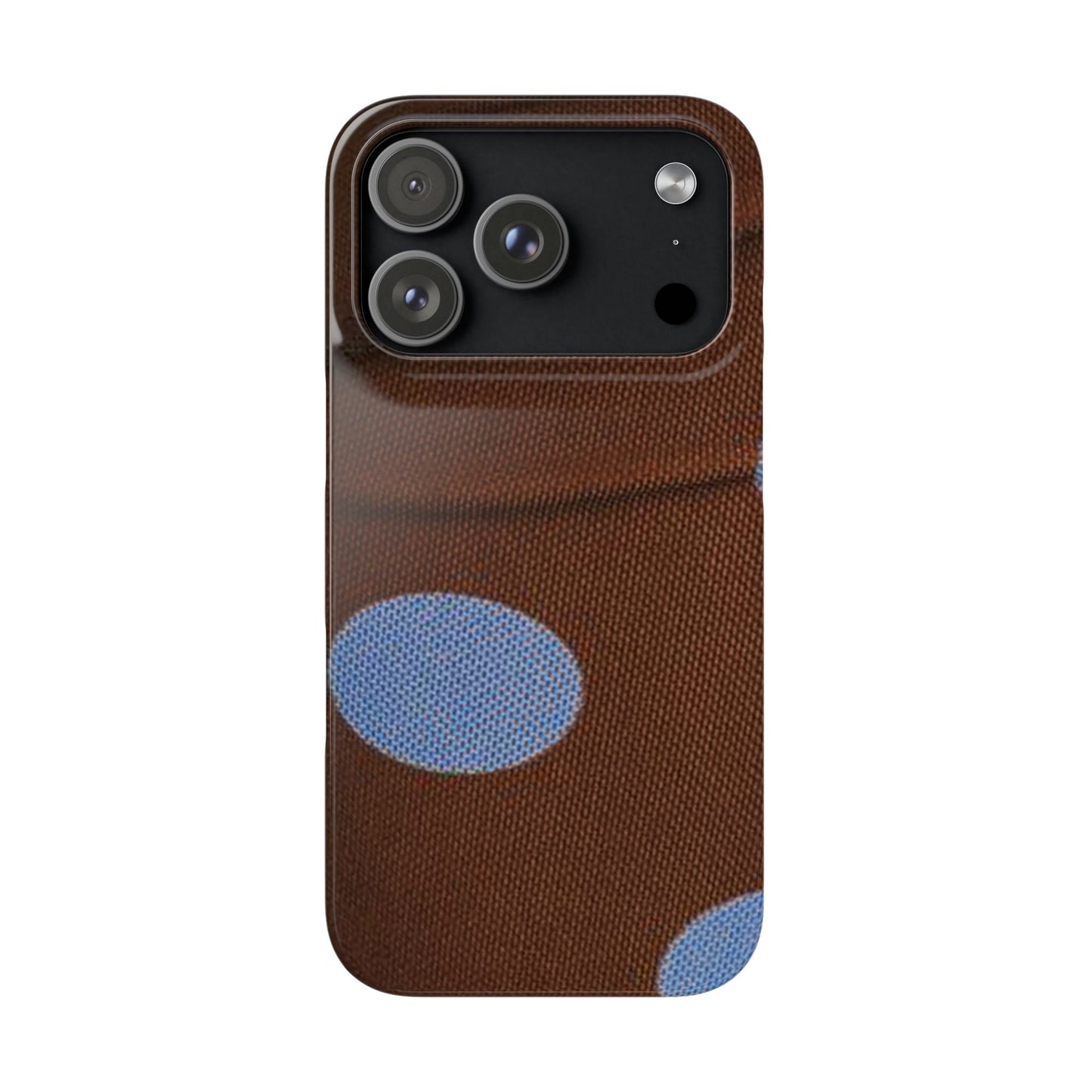 Polka Dot Snap Phone Case for Apple iPhone, Samsung Galaxy and Google Pixel.