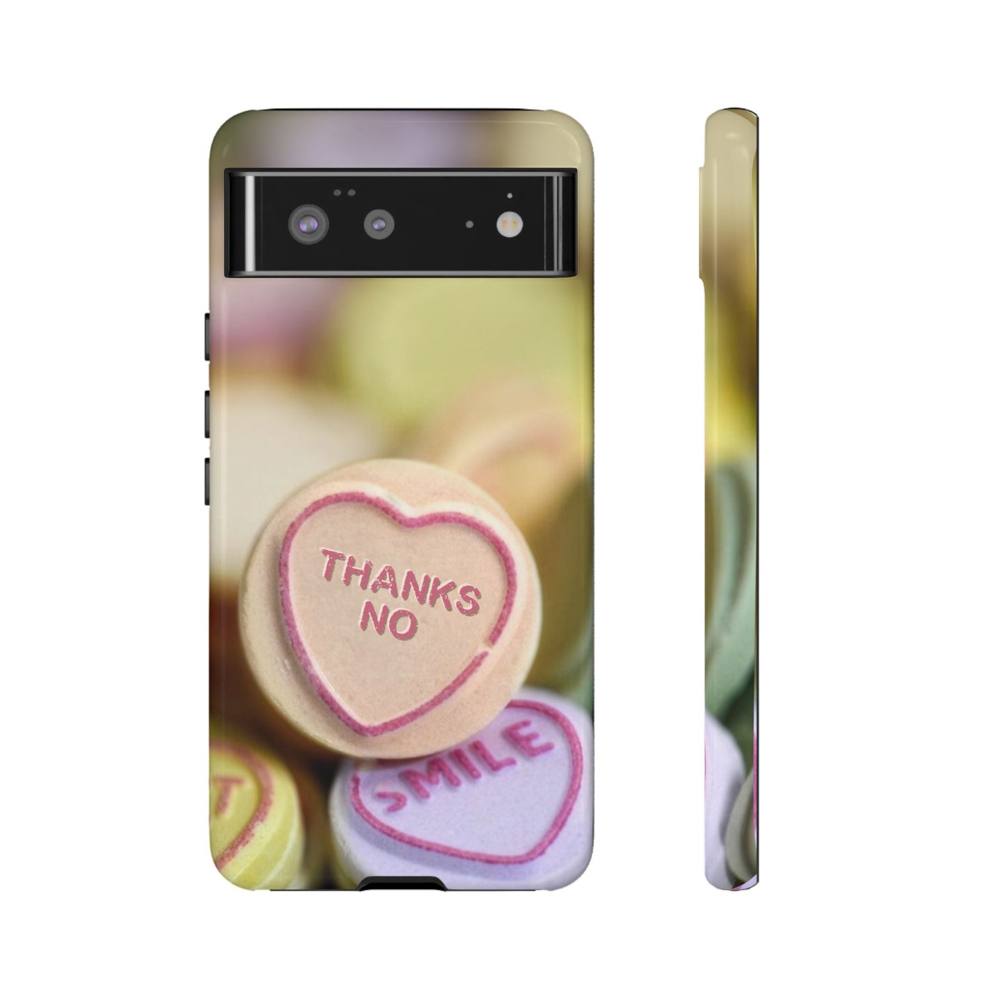 Personalised Love Heart Tough Case for Apple iPhone, Samsung Galaxy and Google Pixel.