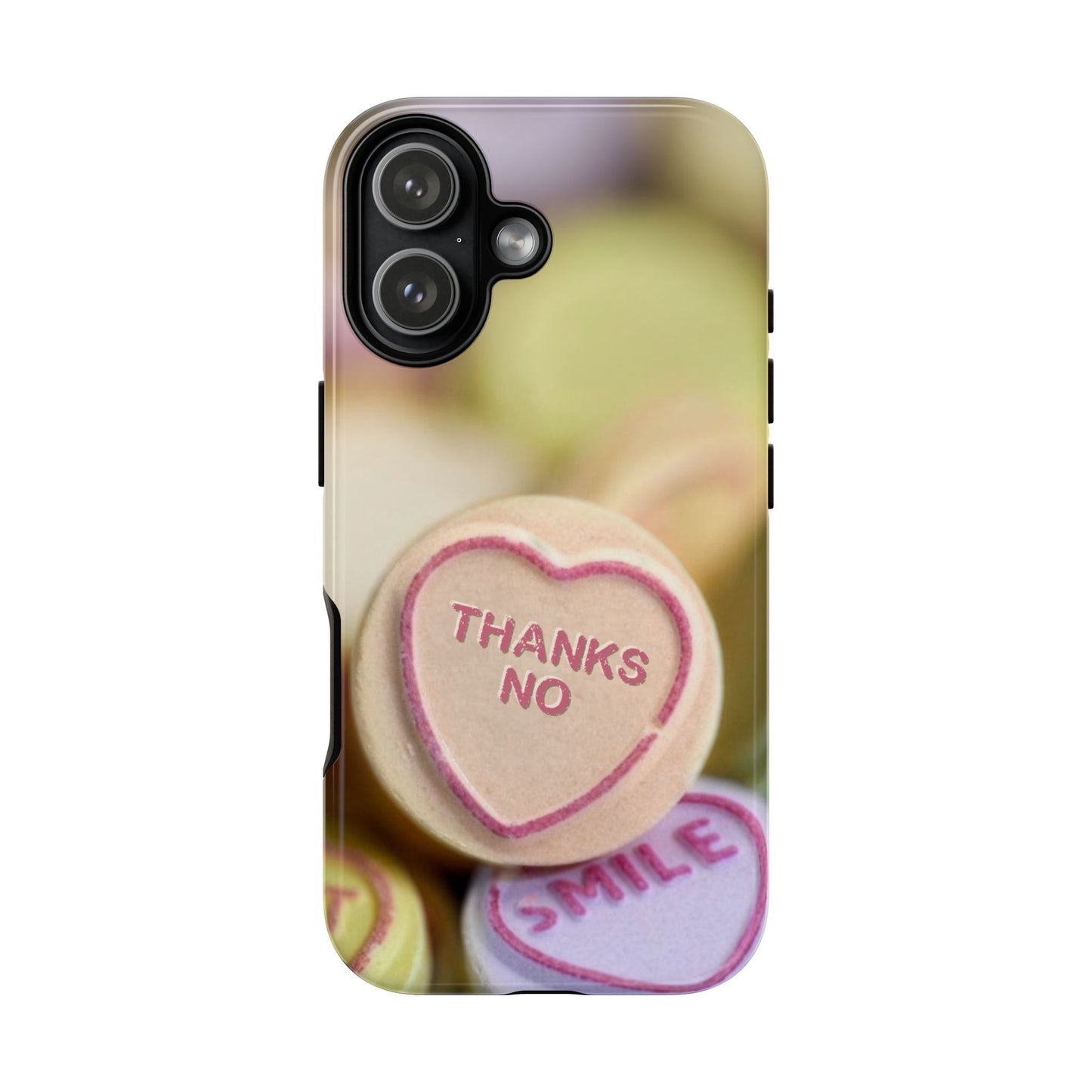 Personalised Love Heart Tough Case for Apple iPhone, Samsung Galaxy and Google Pixel.