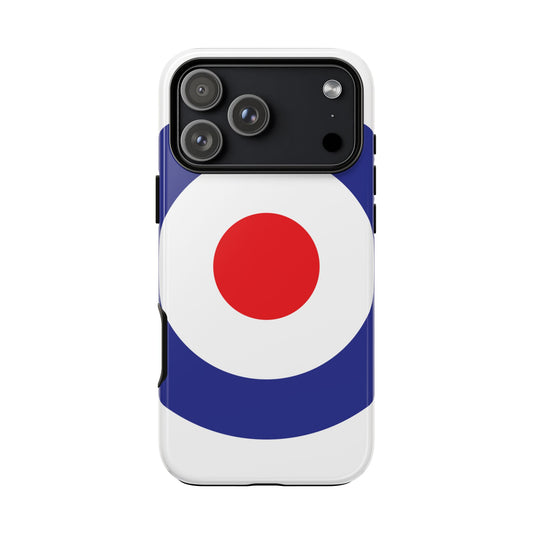 Retro Target Mod Roundel Tough Phone Case for Apple iPhone, Samsung Galaxy and Google Pixel.