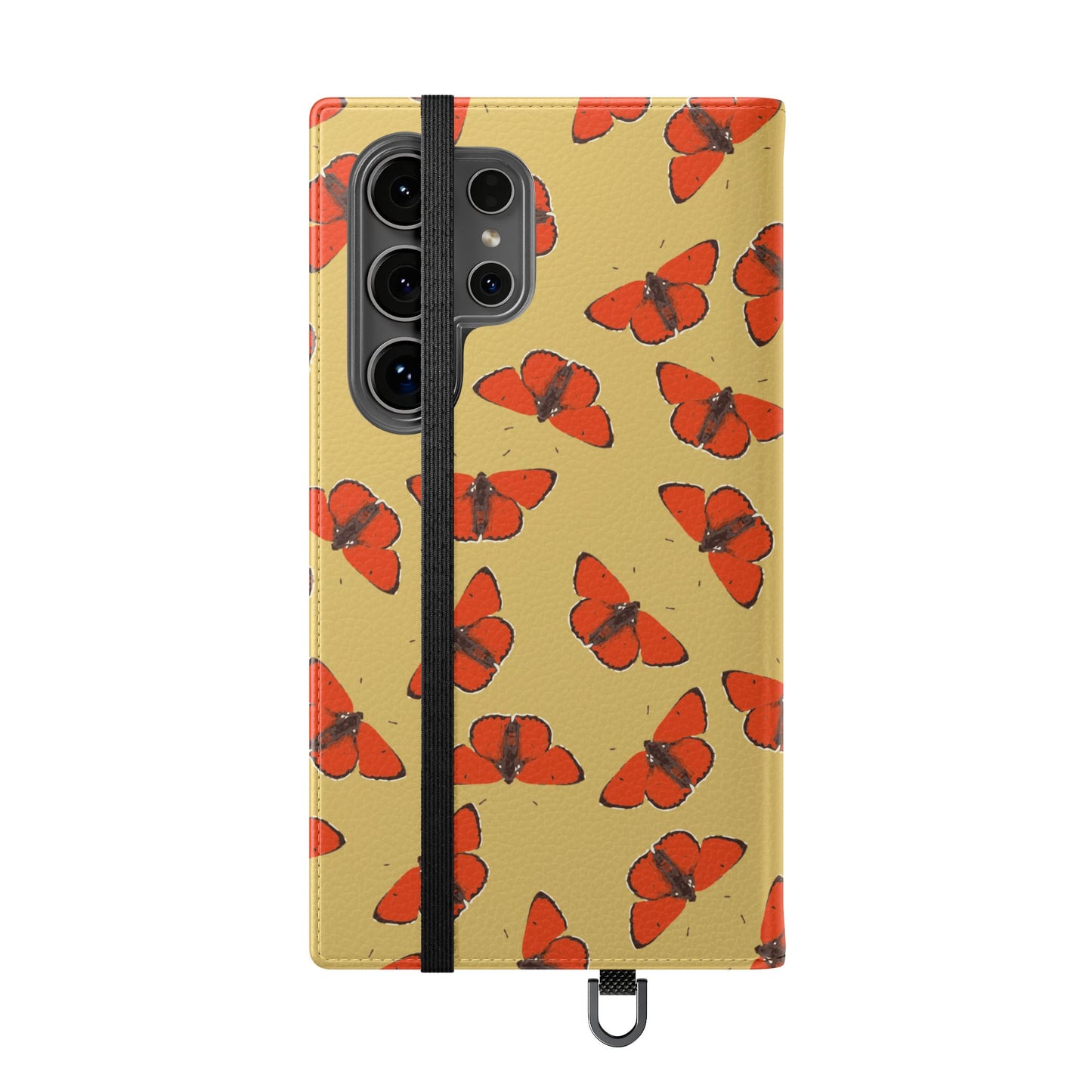 Red Butterflies Flip Phone Case — Flip Wallet Cover