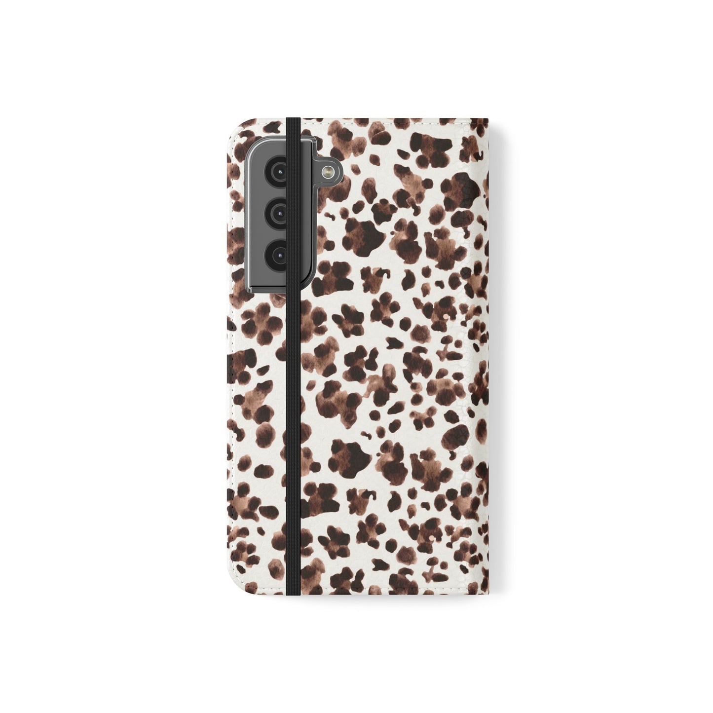 Leopard Print Flip Phone Case — Cardholder Wallet Flip Case