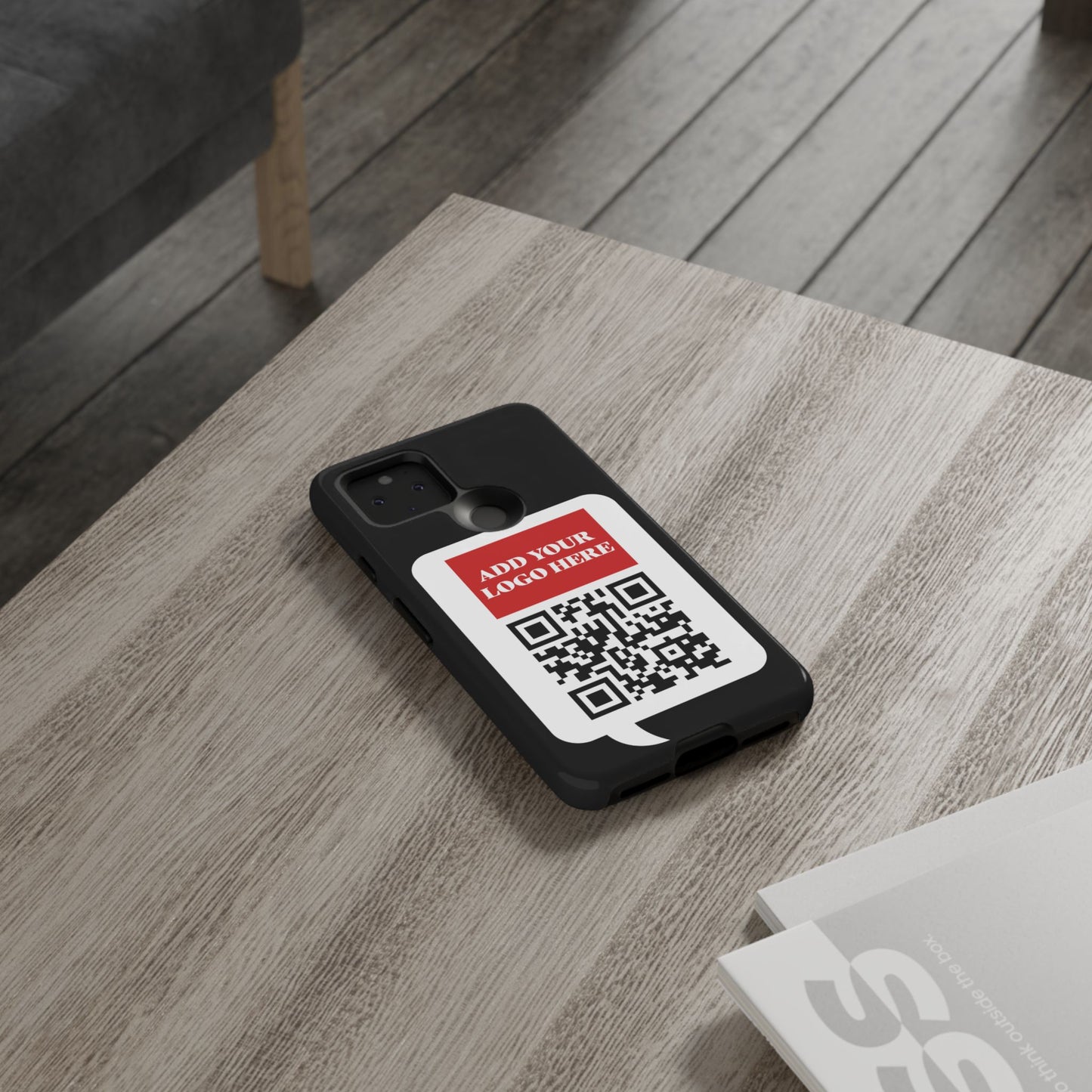 Custom QR Code and Logo Tough Phone Case — Contact Case