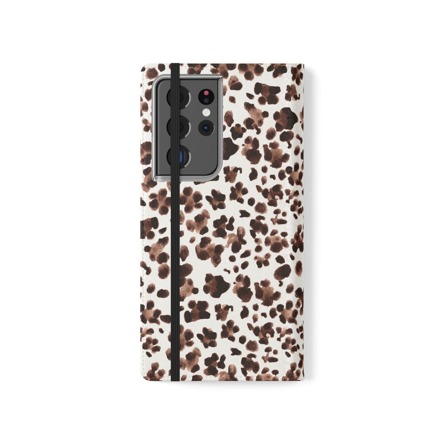 Leopard Print Flip Phone Case — Cardholder Wallet Flip Case