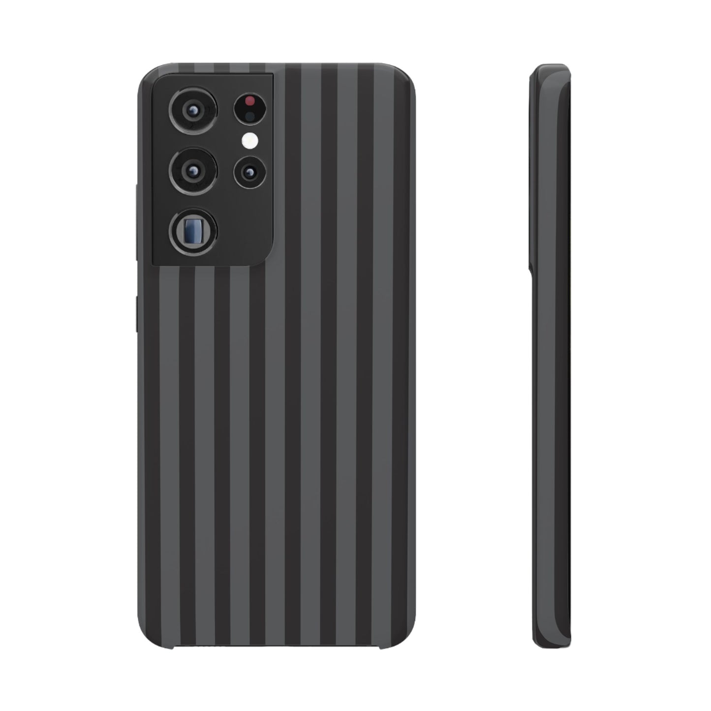 Black Vertical Stripe Snap Phone Case – Slim Protective Cover
