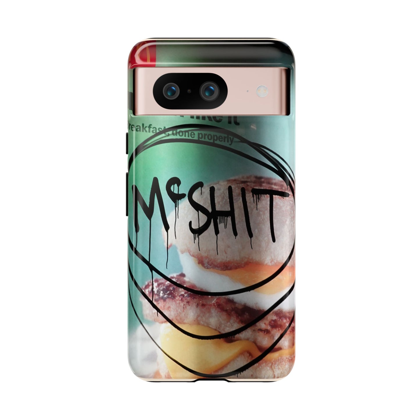 Phone Case — Grunge 'Misfit' Cheeseburger Design
