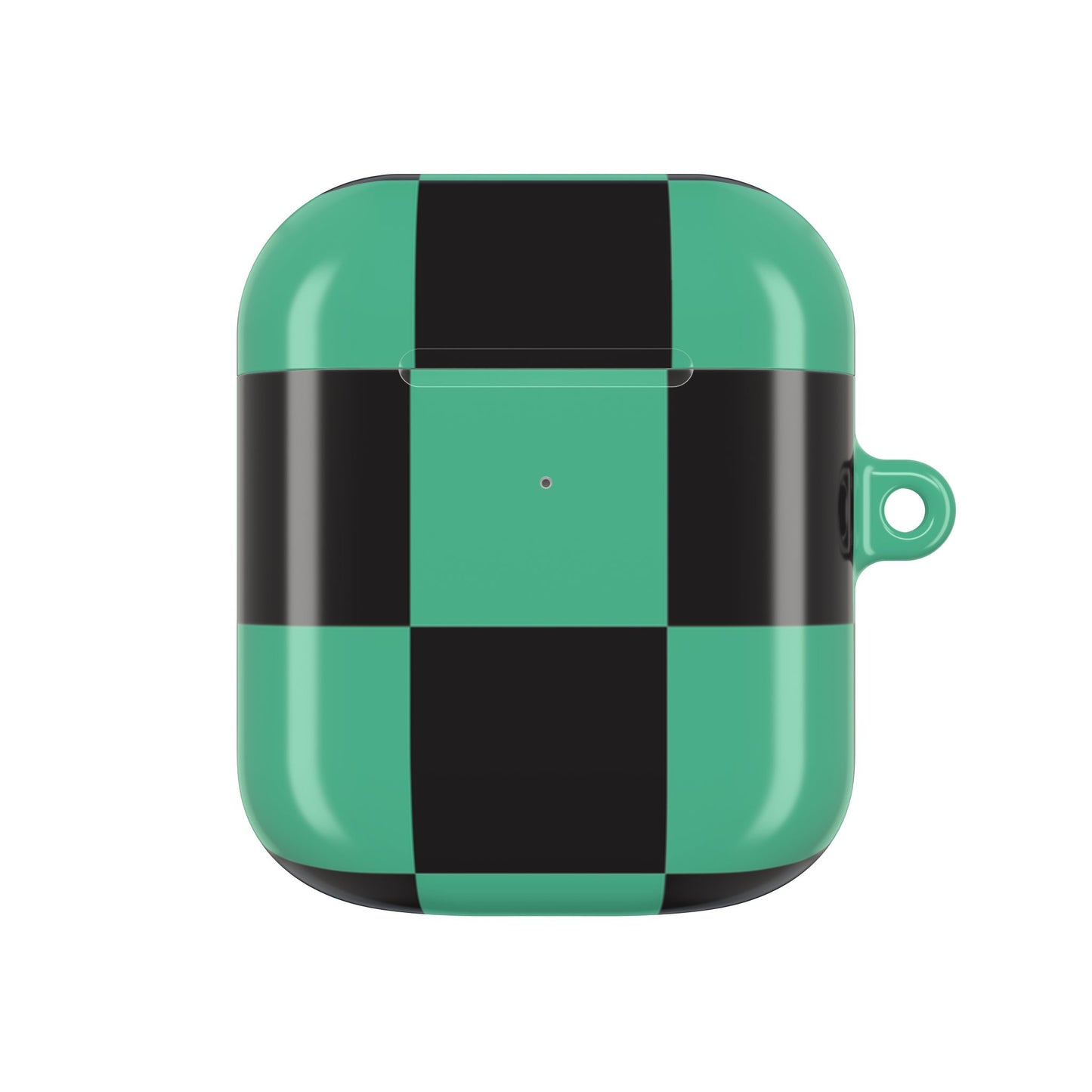 Tanjiro Green and Black Chequered AirPod Case — Protective Cover