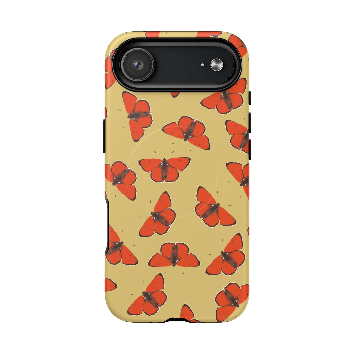 Red Butterflies Magnetic Phone Case — Tough Protective MagSafe Case