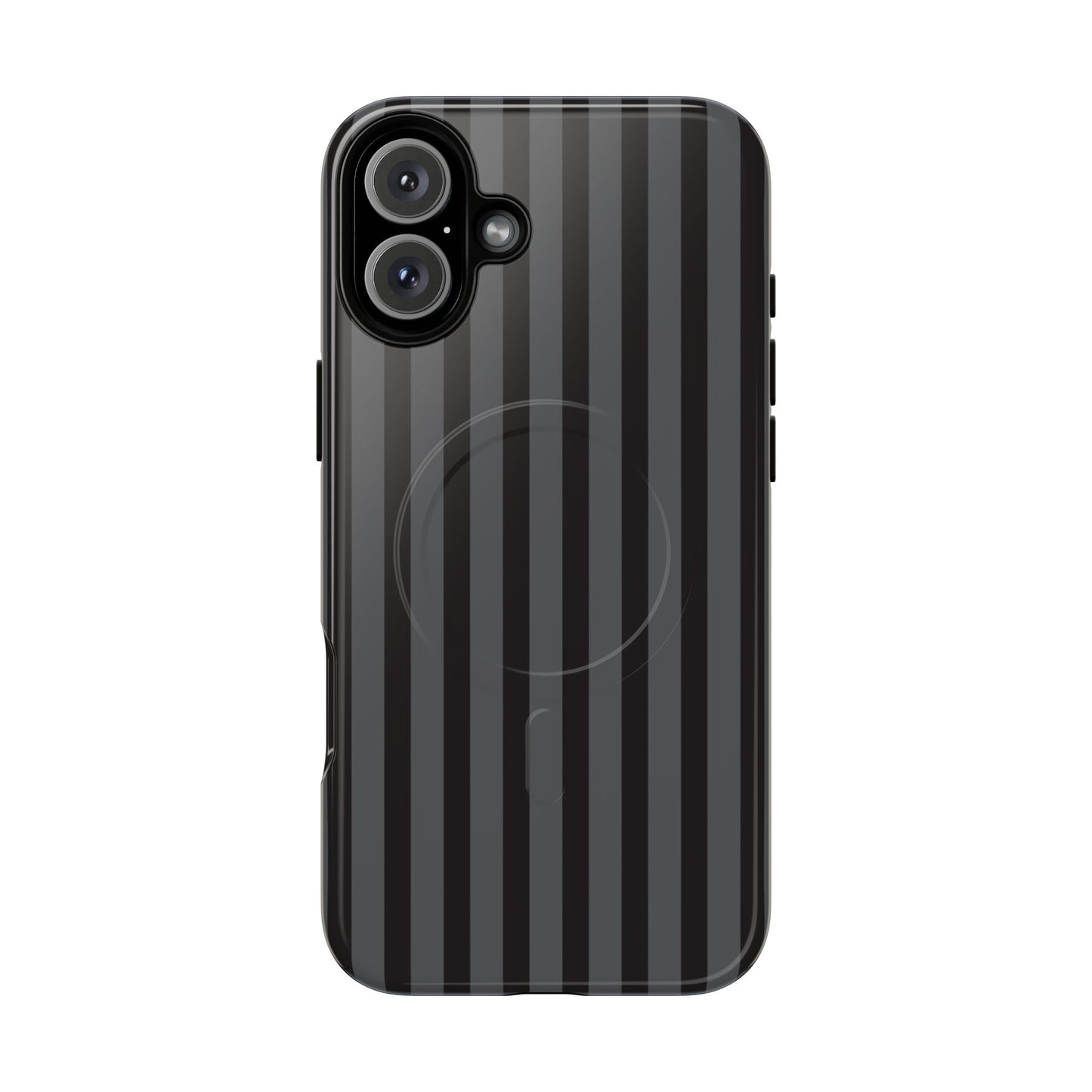 Magnetic Tough Phone Case — Black Stripe Protective Cover