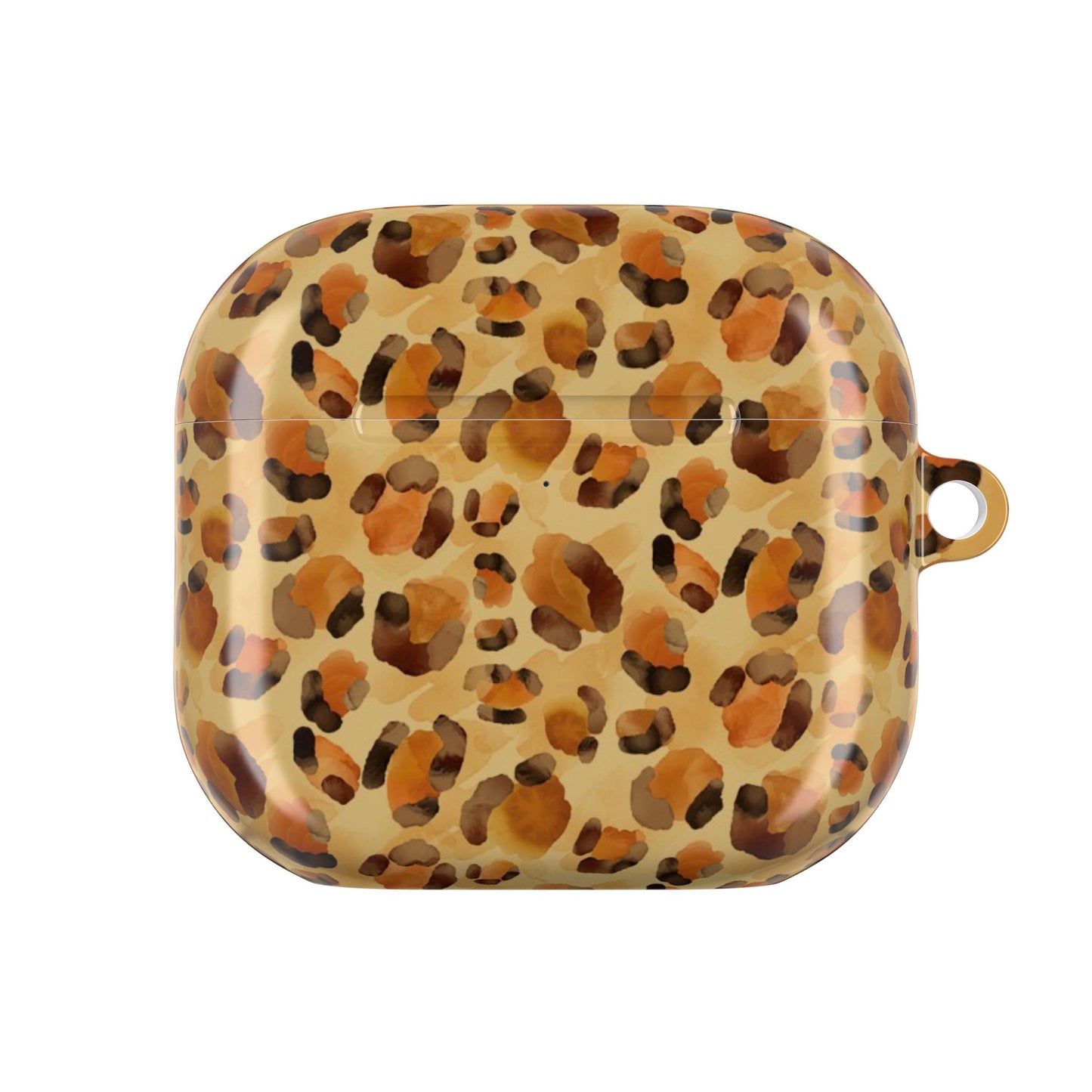 Leopard Print AirPod Case — Glossy Animal Print Protective Cover