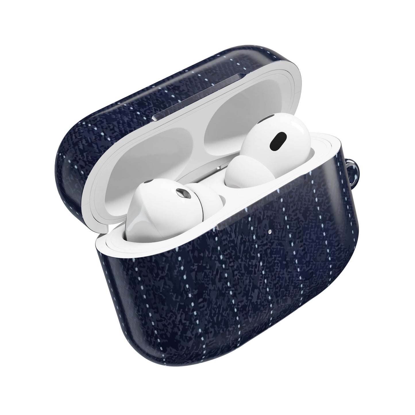 Knitted Navy Stripe AirPod Case — Cozy Textured Protective Cover