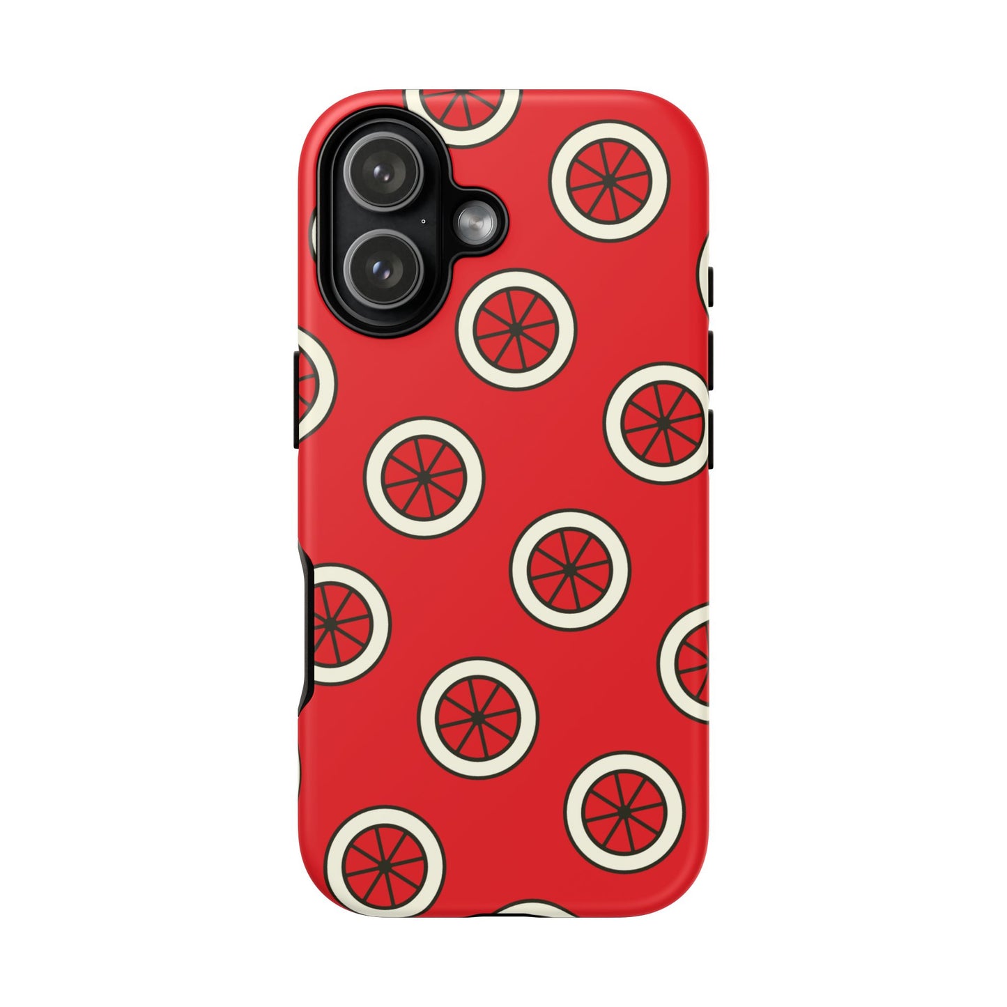 Red Citrus Pattern Phone Case — Protective Tough Phone Cover