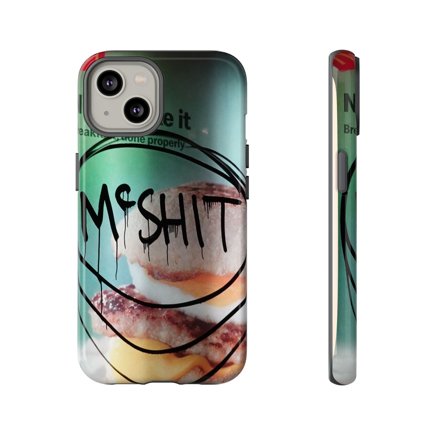 Phone Case — Grunge 'Misfit' Cheeseburger Design